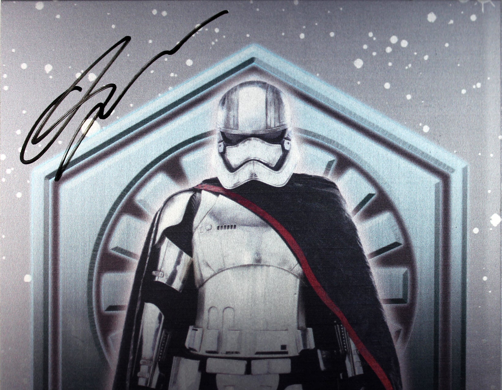 Gwendoline Christie Signed LE #3/99 Captain Phasma 10x14 Aluminum Poster BAS