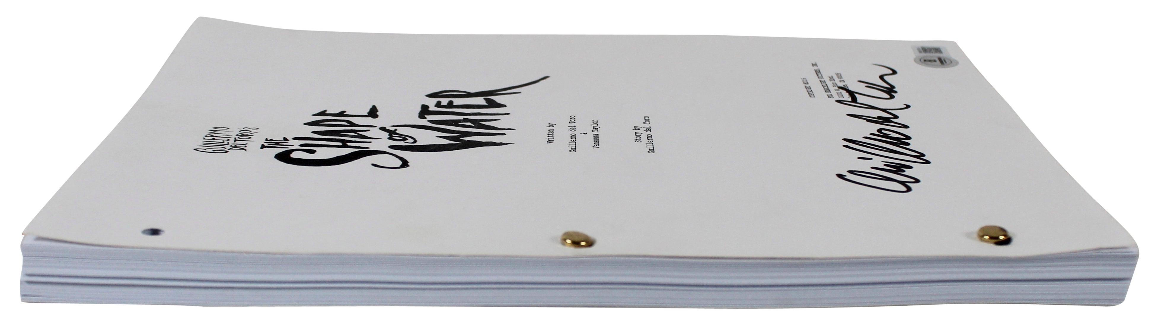 Guillermo del Toro The Shape of Water Authentic Signed Movie Script BAS #BM01574
