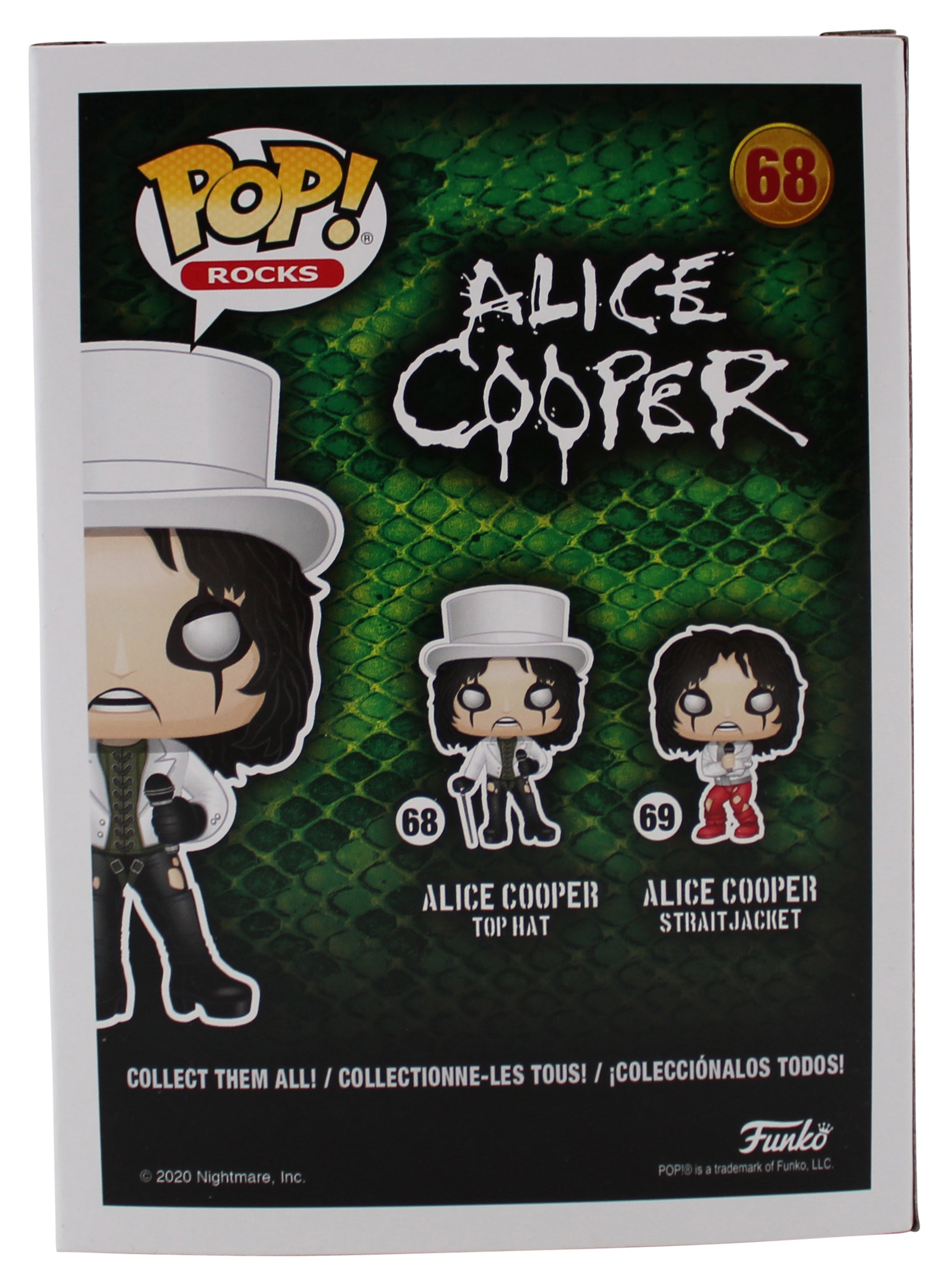 Alice Cooper "Schools Out!" Signed #68 Funko Pop Vinyl Figure BAS Wit #1W793160