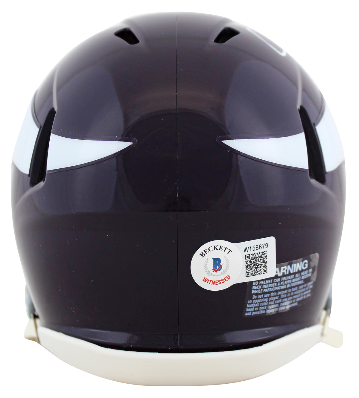 Vikings Justin Jefferson Signed 61-79 TB Speed Mini Helmet BAS Witness #W158879