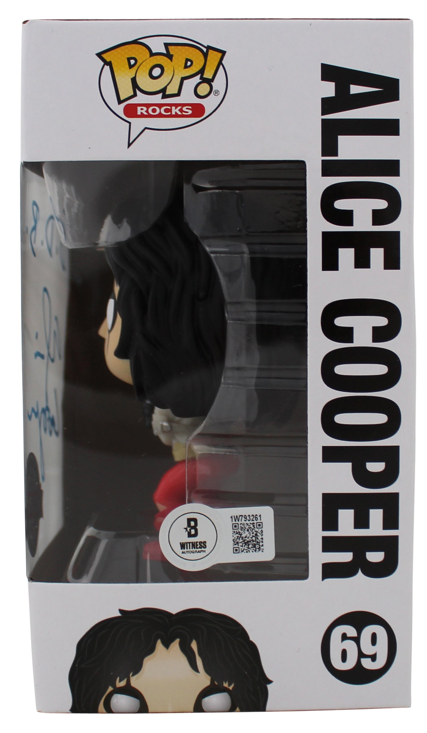 Alice Cooper "B.D.B." Signed #69 Funko Pop Vinyl Figure BAS Witnessed #1W793261