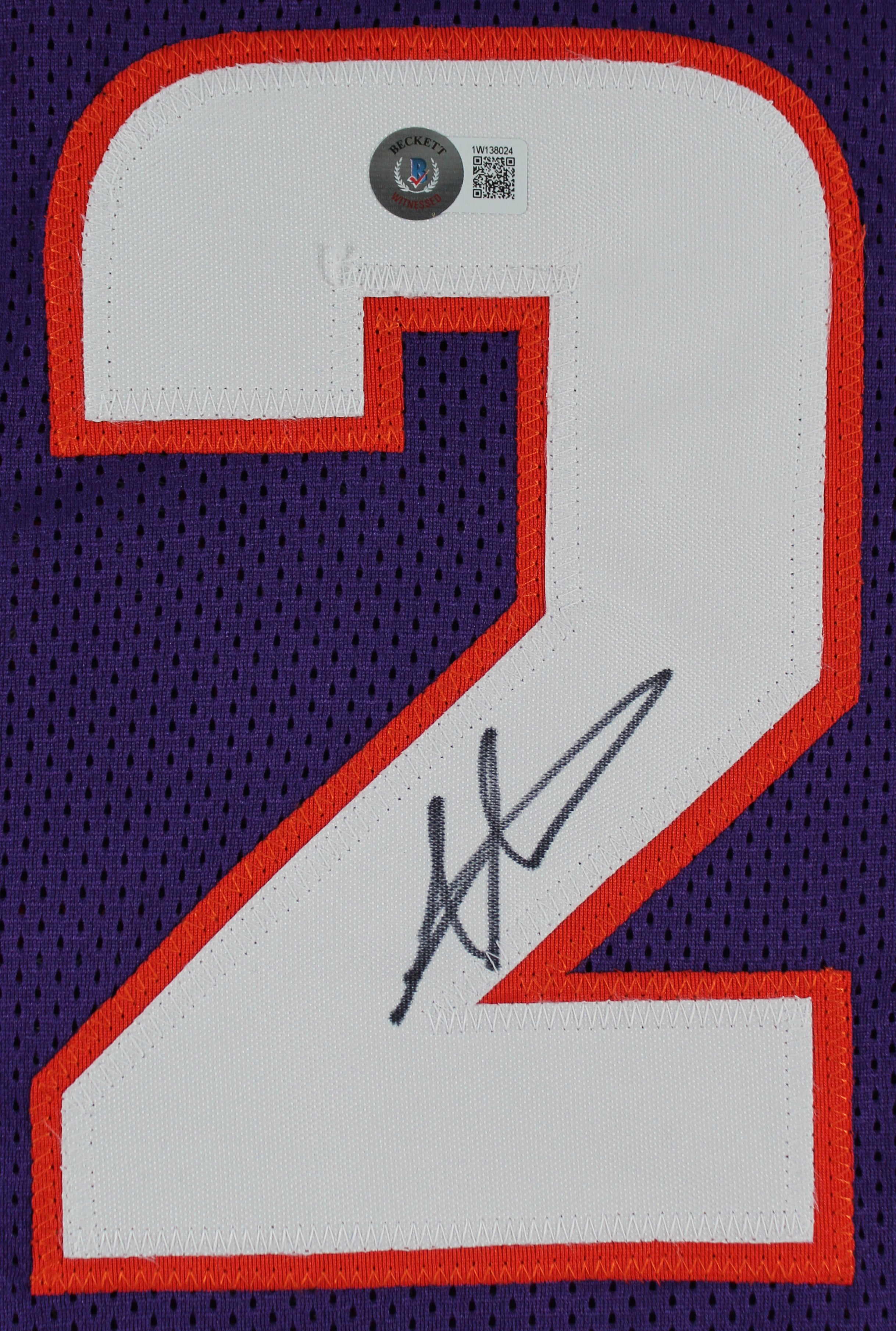 Amar'e Stoudemire Authentic Signed Purple Pro Style Jersey BAS Witnessed