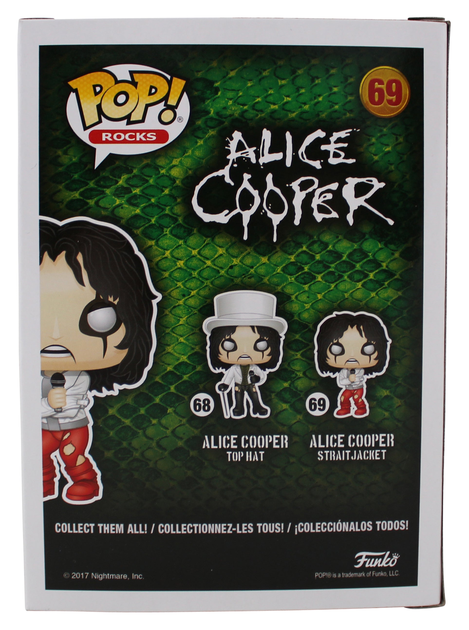 Alice Cooper "B.D.B." Signed #69 Funko Pop Vinyl Figure BAS Witnessed #1W793261