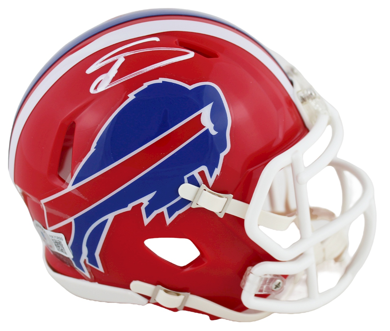Bills Stefon Diggs Authentic Signed 87-01 Red TB Speed Mini Helmet BAS Witnessed