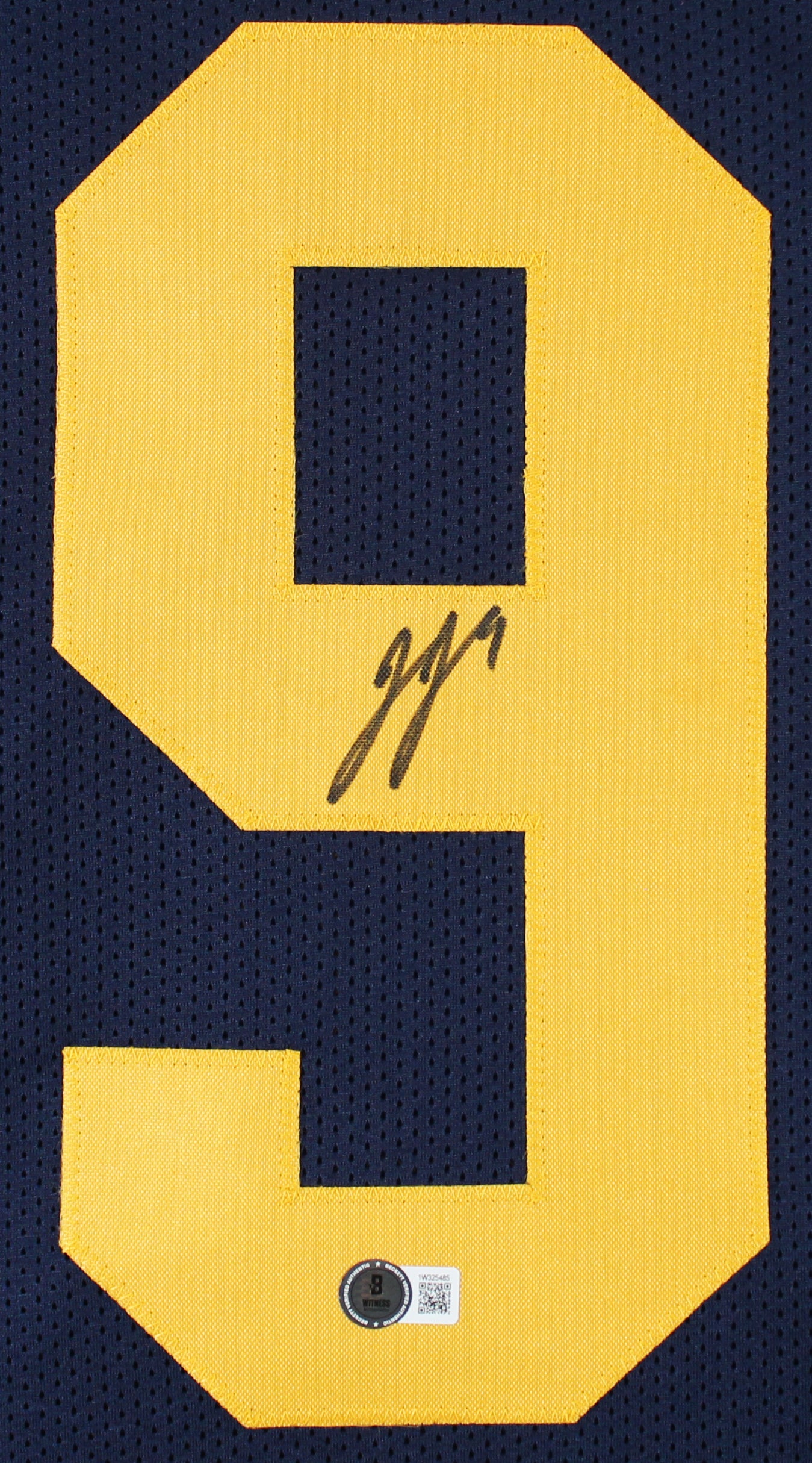 ** HOLIDAY DOORBUSTER ** Michigan JJ McCarthy Authentic Signed Navy Blue Pro Style Jersey BAS Witness 2