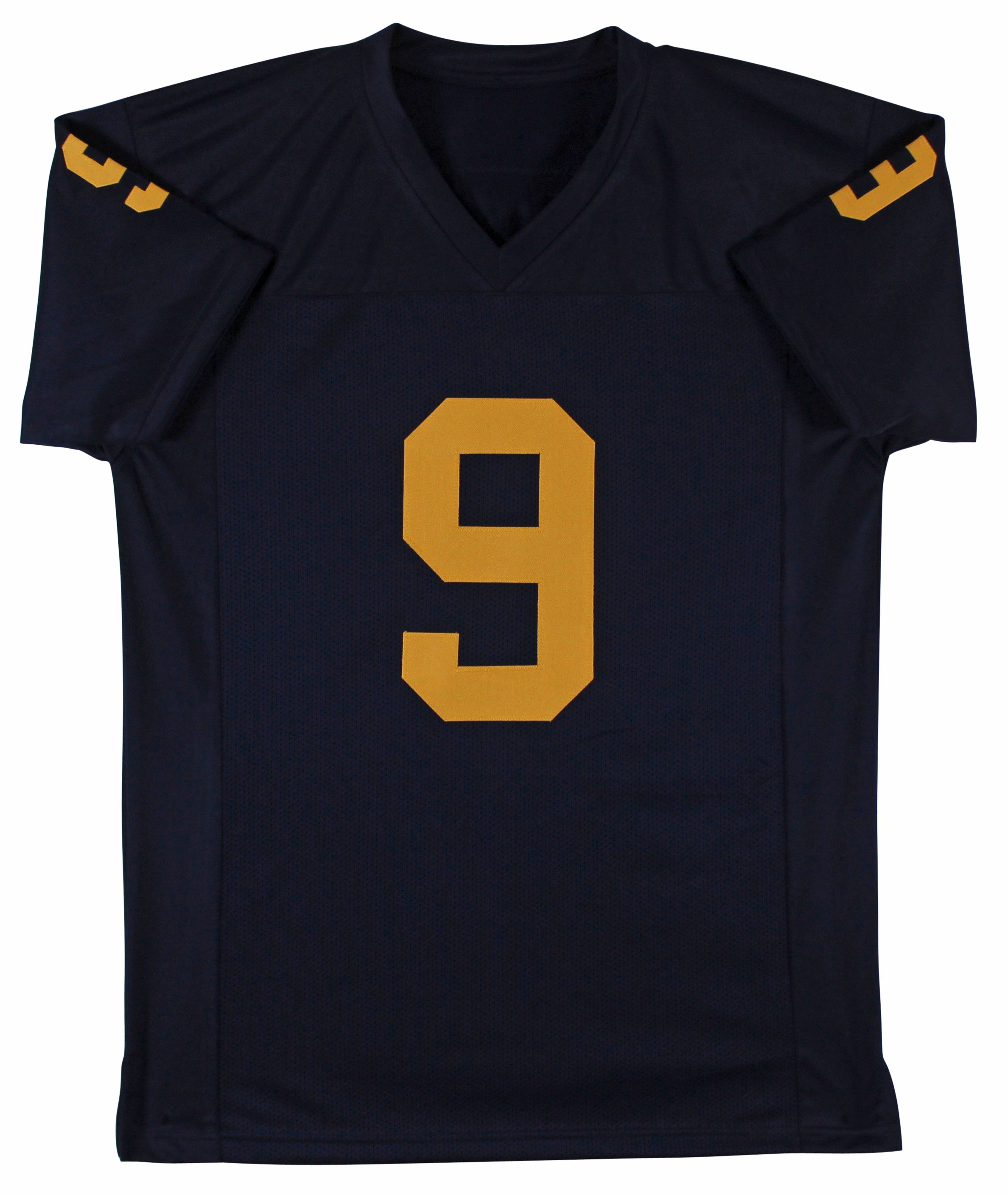 ** HOLIDAY DOORBUSTER ** Michigan JJ McCarthy Authentic Signed Navy Blue Pro Style Jersey BAS Witness 2