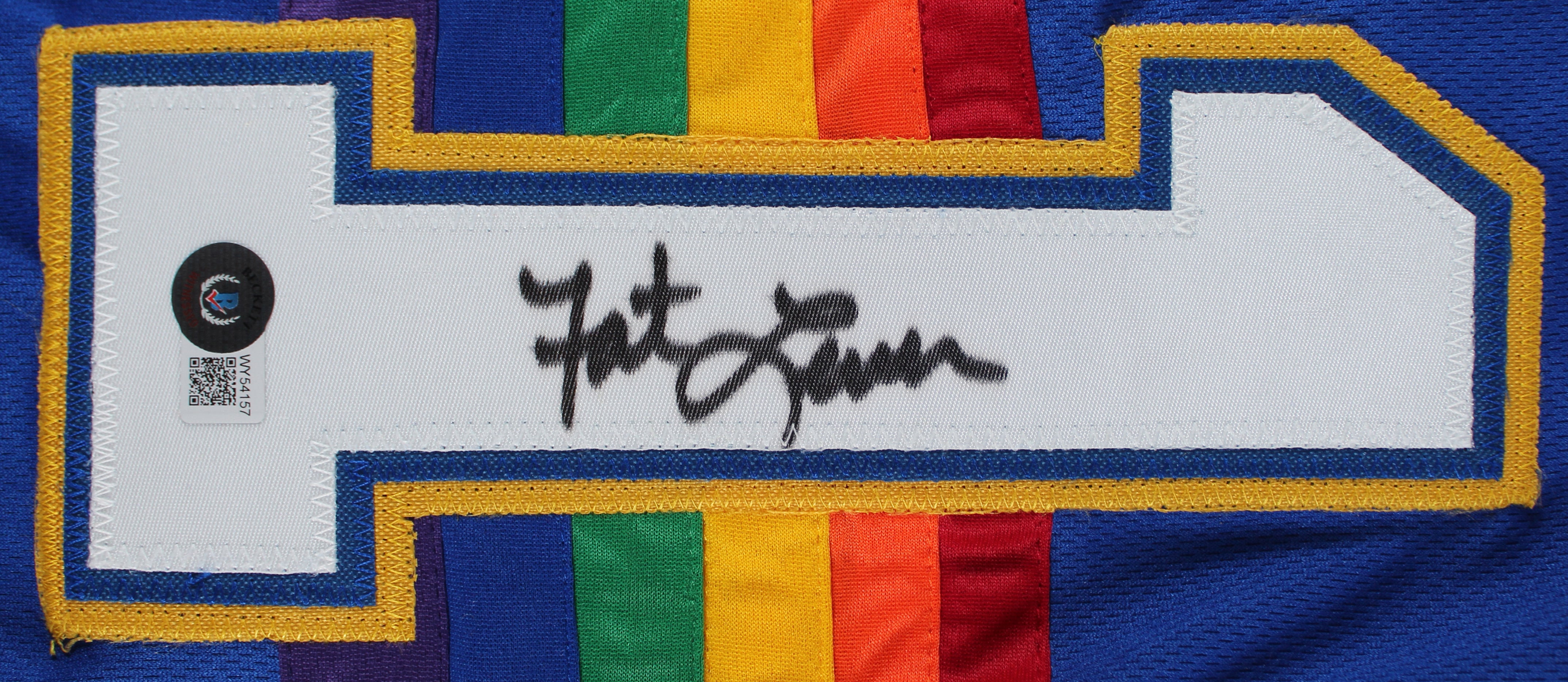 Fat Lever Authentic Signed Blue Pro Style Jersey Autographed BAS Witnessed