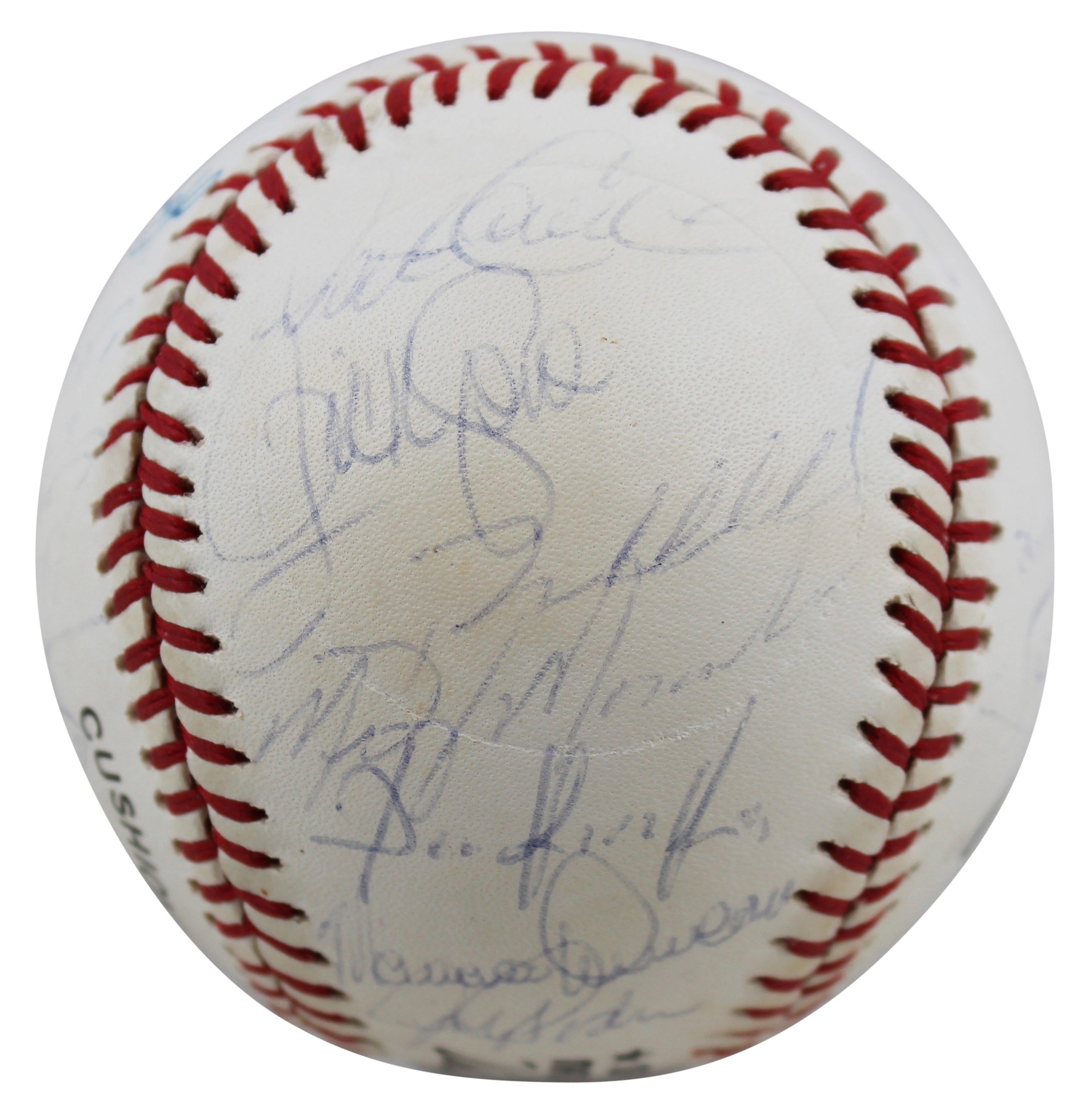 1992 (26) Phillies Fregosi, Podres & Hollins Signed Oal Baseball BAS #AA03194