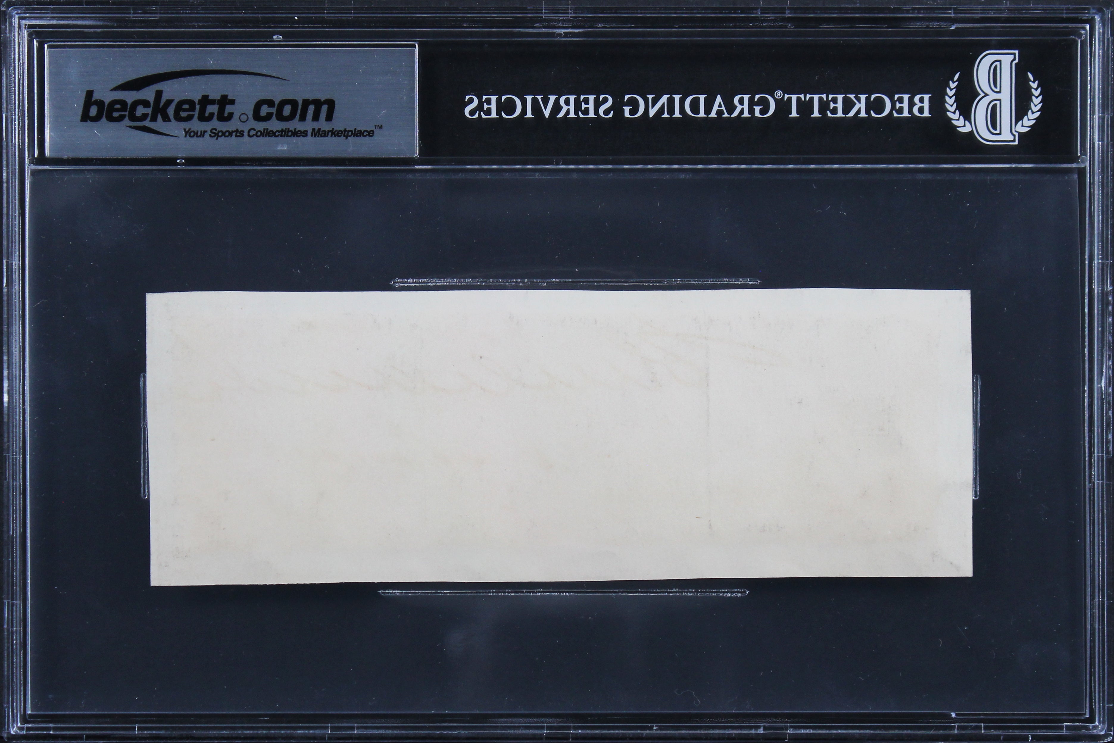 James Buchanan "Very Respectfully" Signed 2x6.25 Cut Signature Auto 9! BAS Slab
