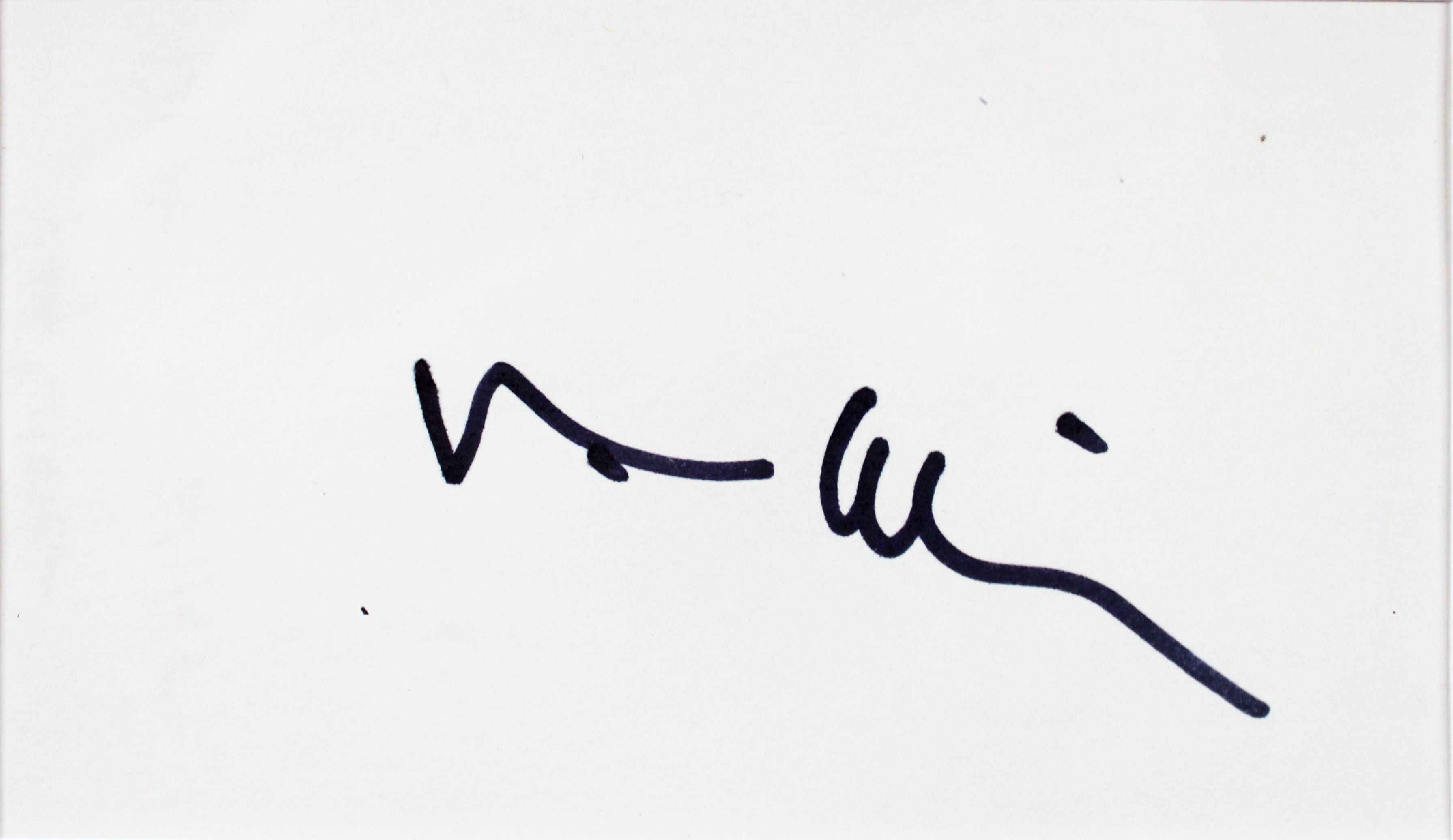 Tom Cruise & Val Kilmer Top Gun Signed Index Card Framed Display BAS #AD04883