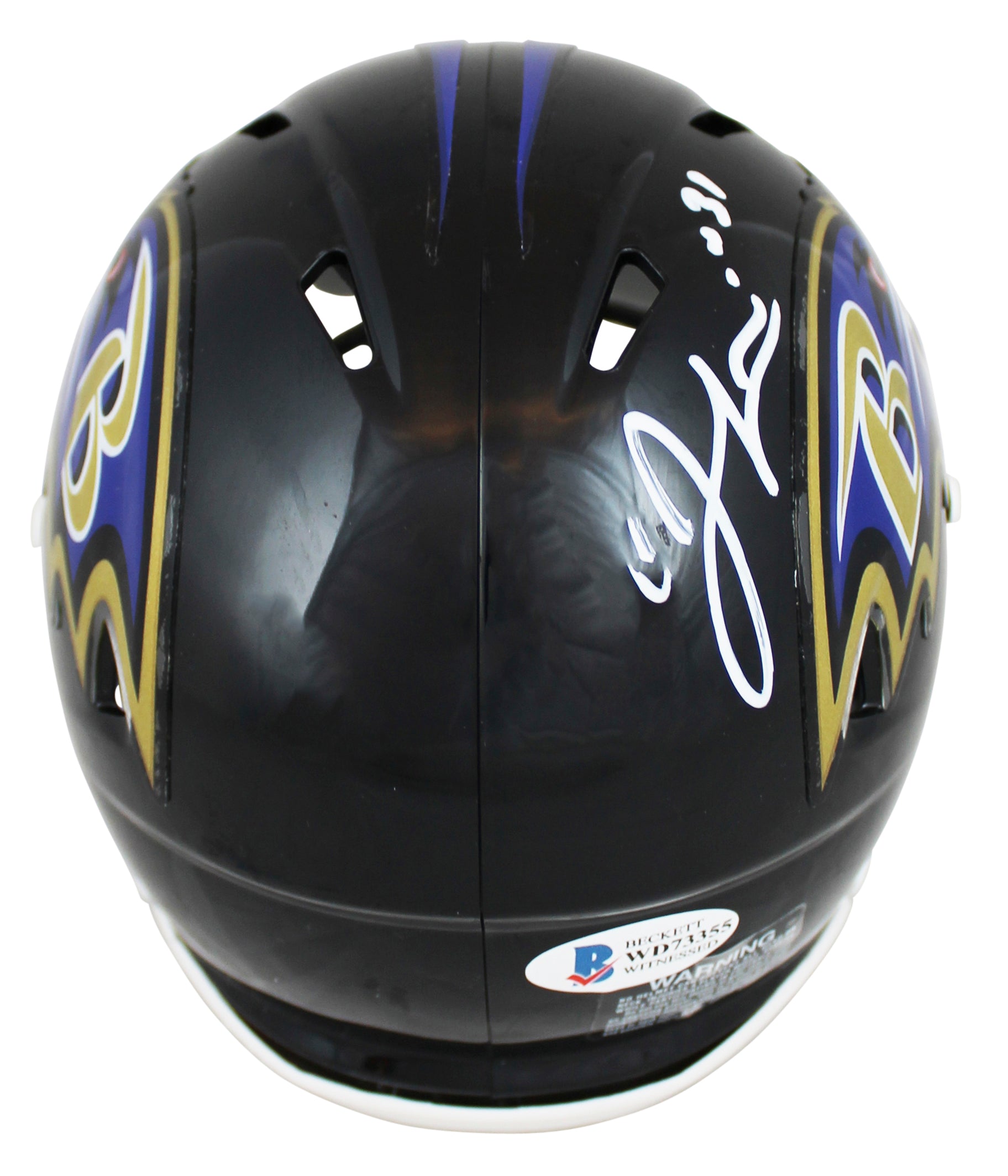 Ravens Jamal Lewis Authentic Signed Speed Mini Helmet Autographed BAS Witnessed