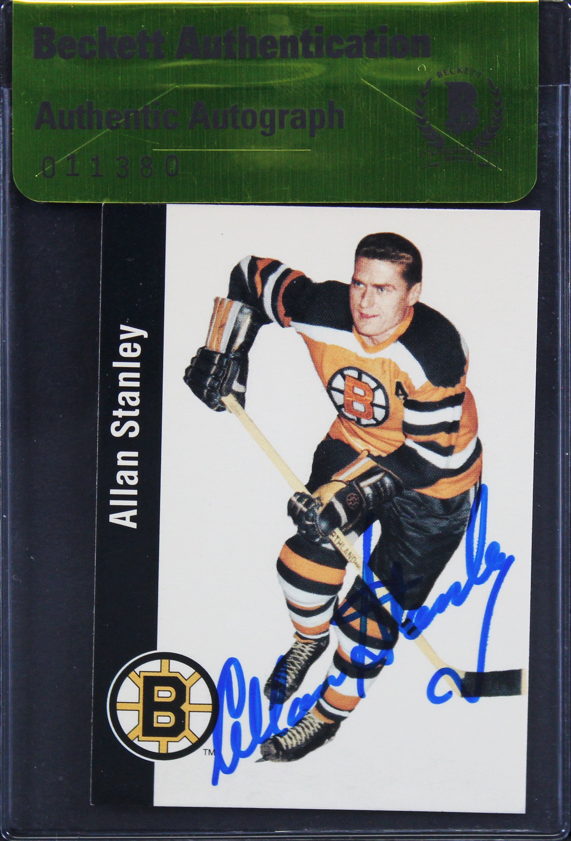 Bruins Adam Stanley Authentic Signed Parkhurst #20 Card Autographed BAS #11380