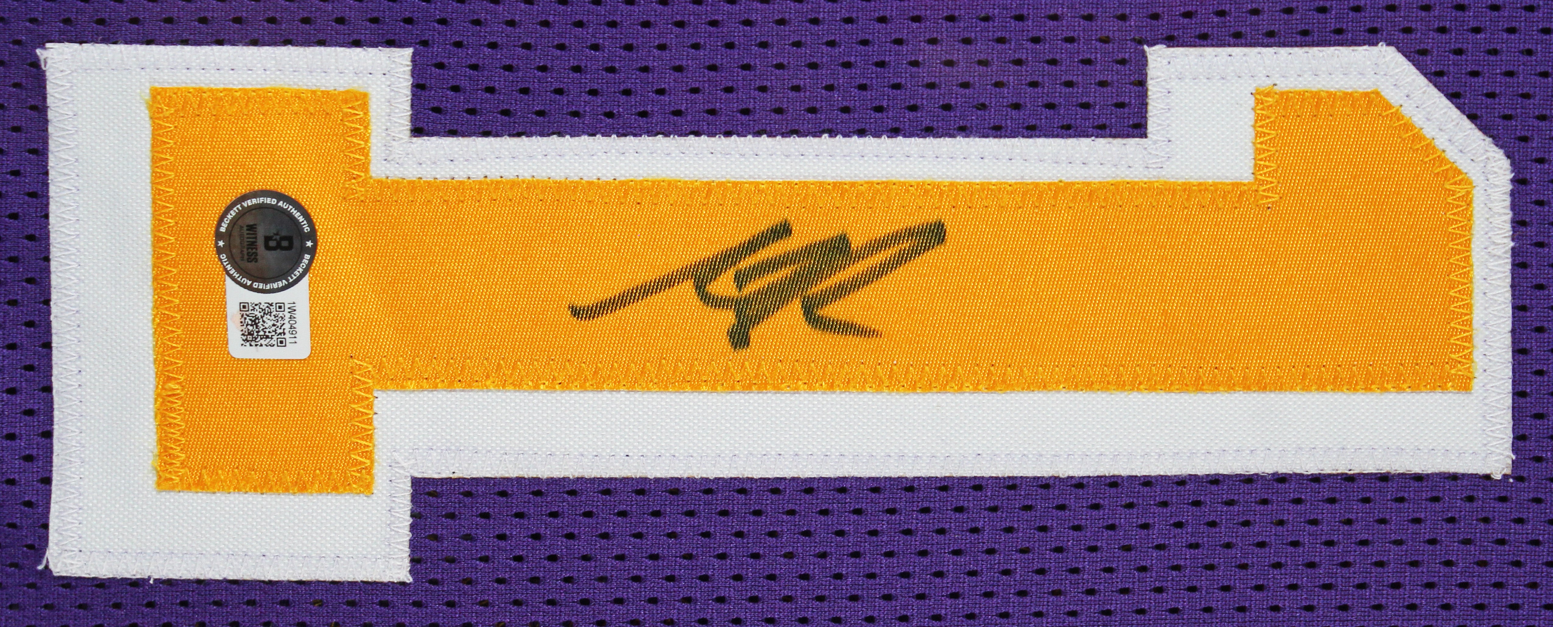 Austin Reaves Authentic Signed Purple Pro Style Framed Jersey BAS Witnessed