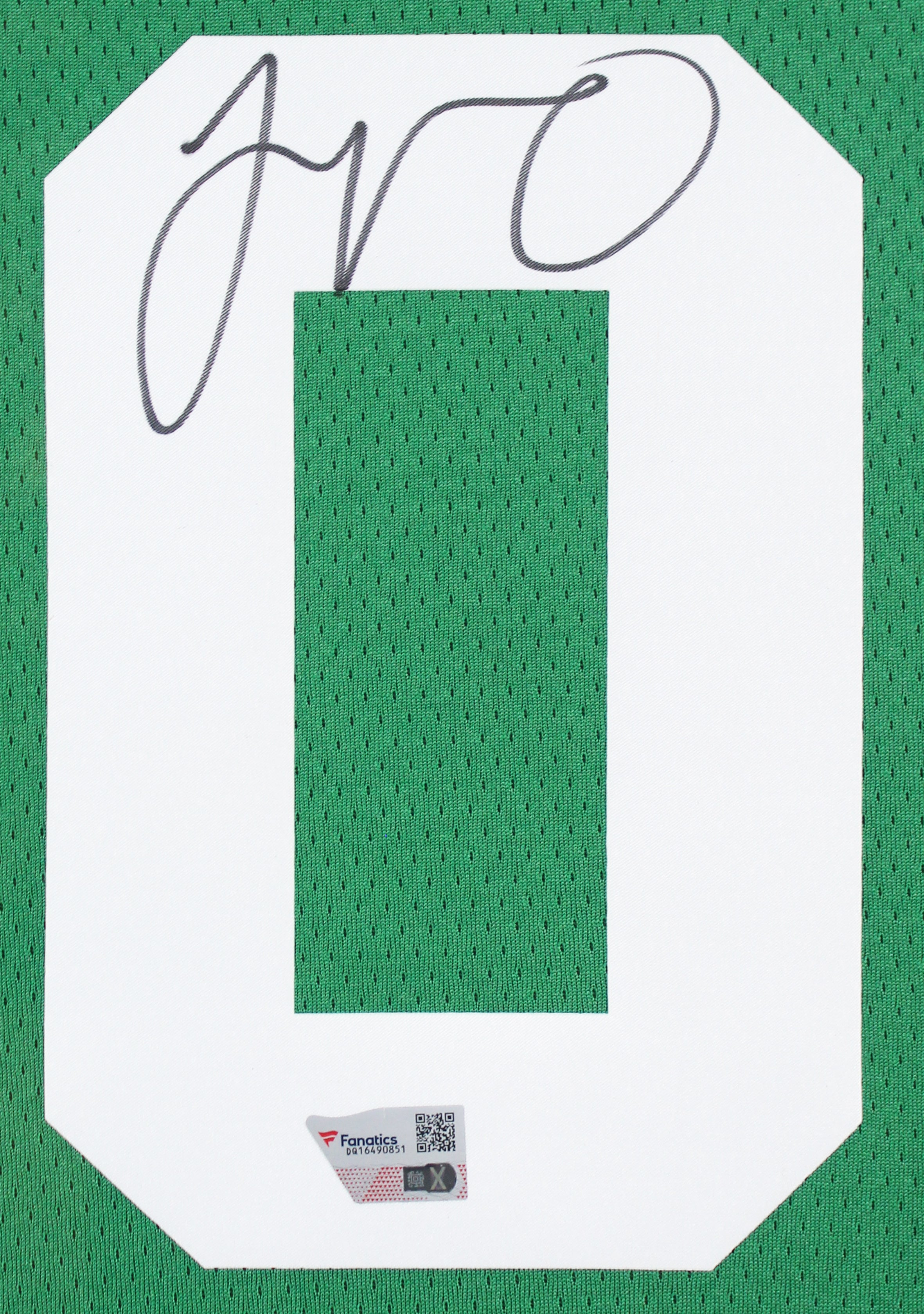 Celtics Jayson Tatum Authentic Signed Green Nike Swingman Framed Jersey Fanatics