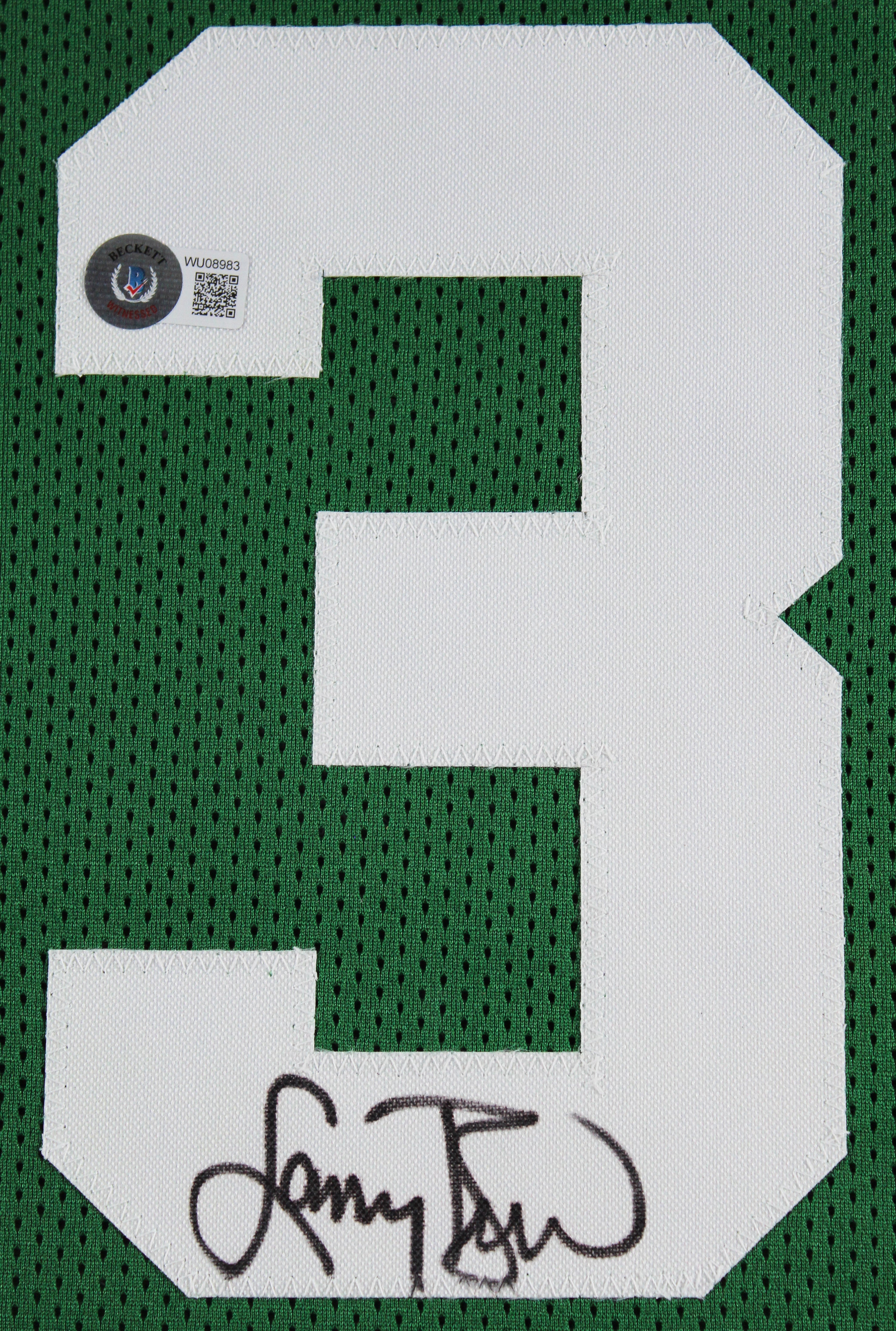 Larry Bird Authentic Signed One of One Jersey Framed Display BAS Witnessed