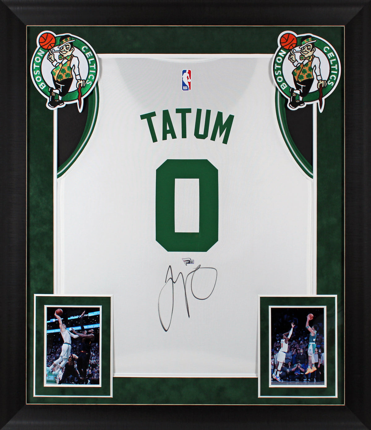 Celtics Jayson Tatum Authentic Signed White Framed Jersey Autographed Fanatics