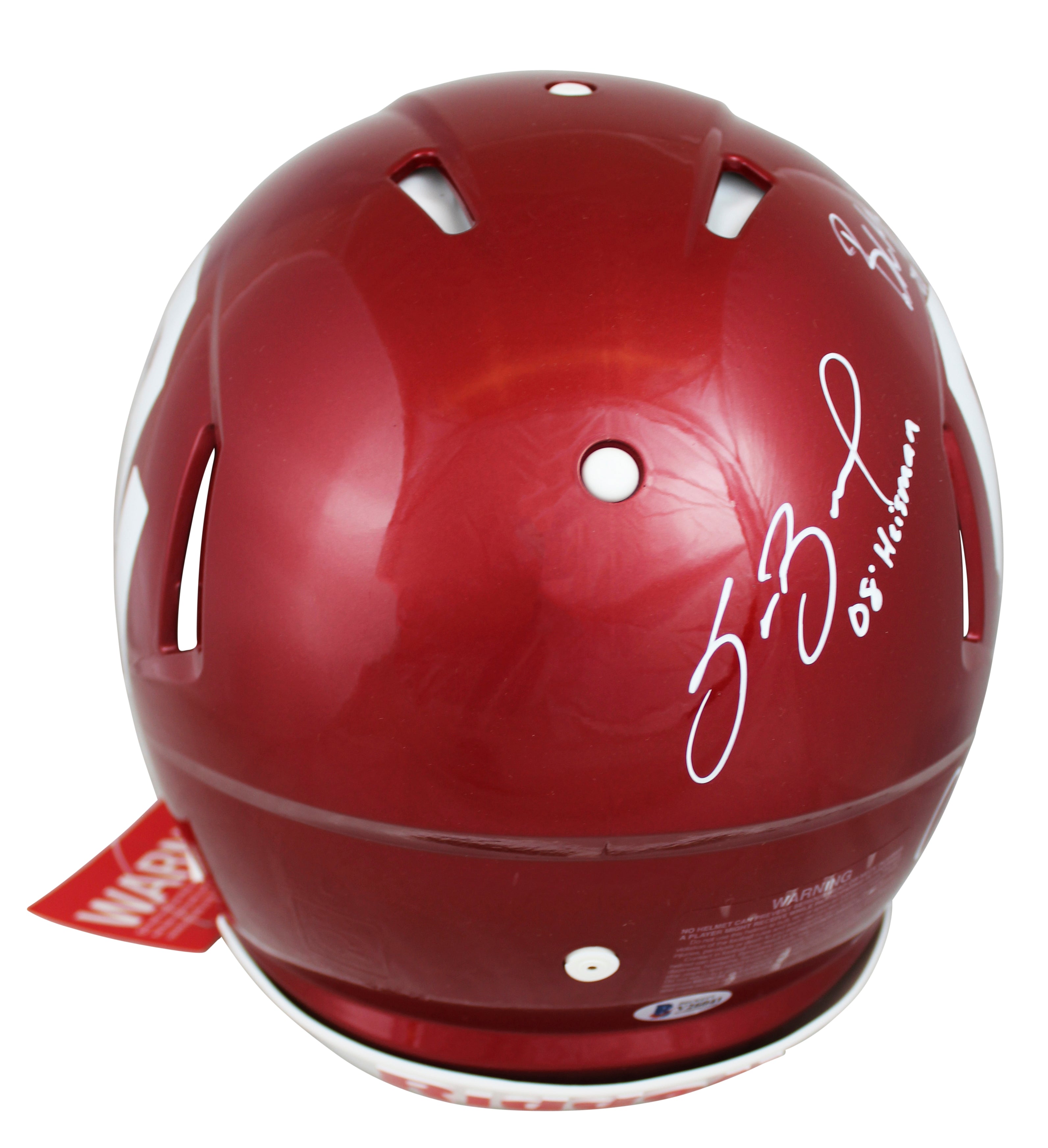 OU Heisman (6) Mayfield, Murray, Bradford Signed F/S Speed Proline Helmet BAS