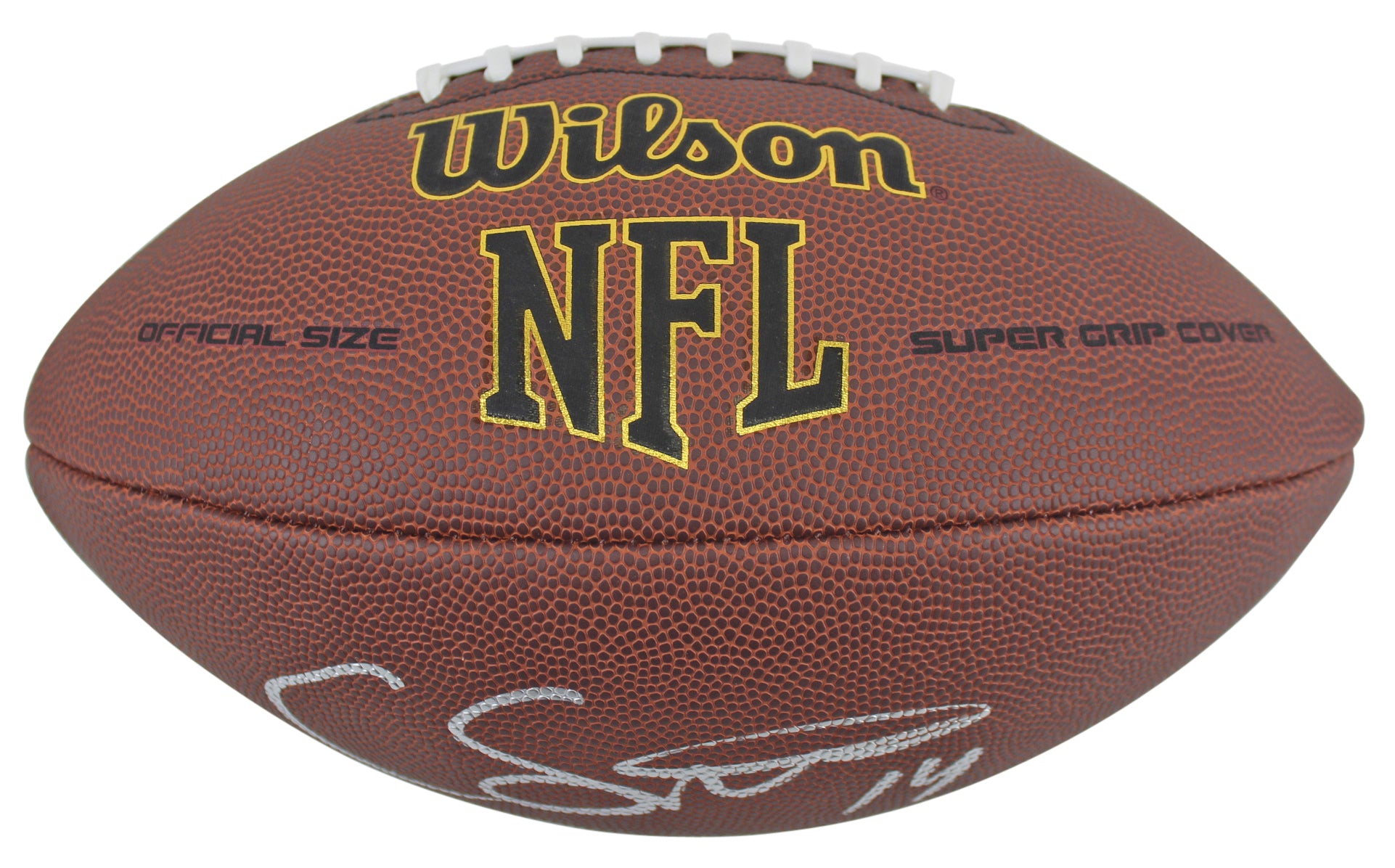 Broncos Courtland Sutton Signed Wilson Super Grip Nfl Football BAS or JSA