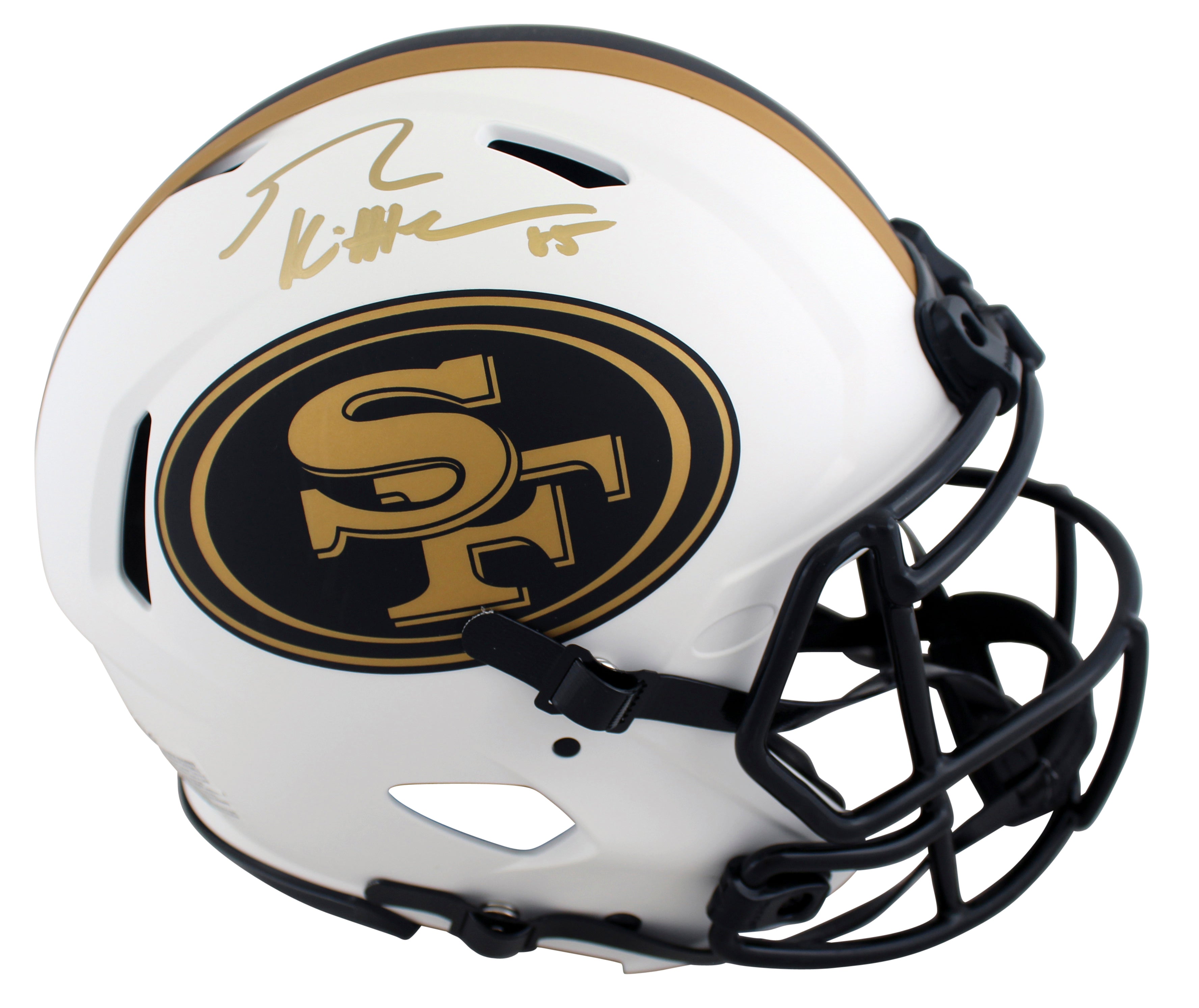 49ers George Kittle Signed Lunar Full Size Speed Proline Helmet BAS Witnessed