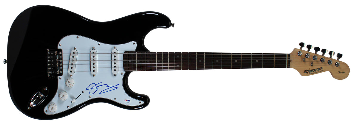 Sting The Police Signed Black Fender Starcaster Electric Guitar PSA/DNA #S38369