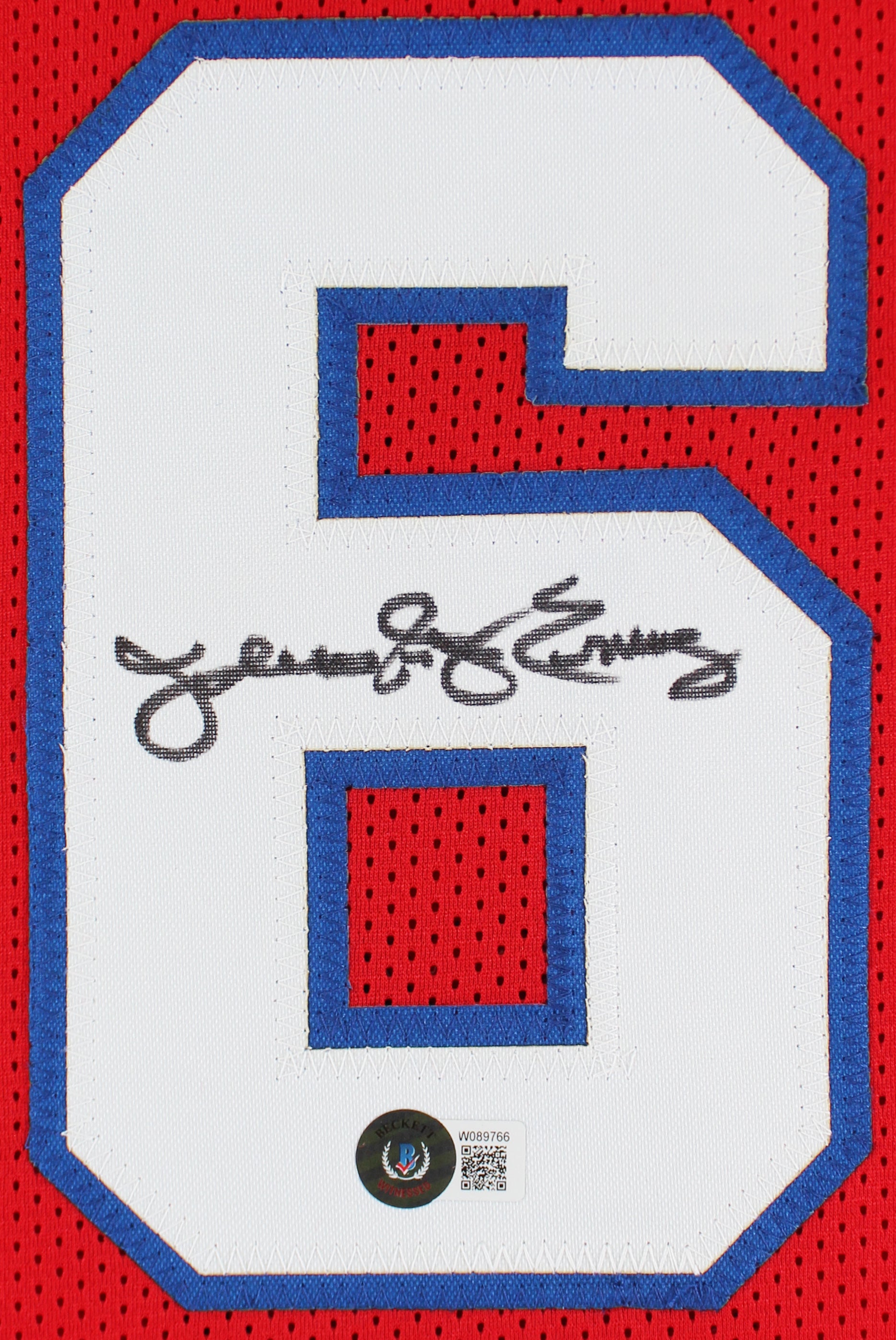 ** HOLIDAY DOORBUSTER ** Julius "Dr. J" Erving Authentic Signed Red Pro Style Jersey BAS