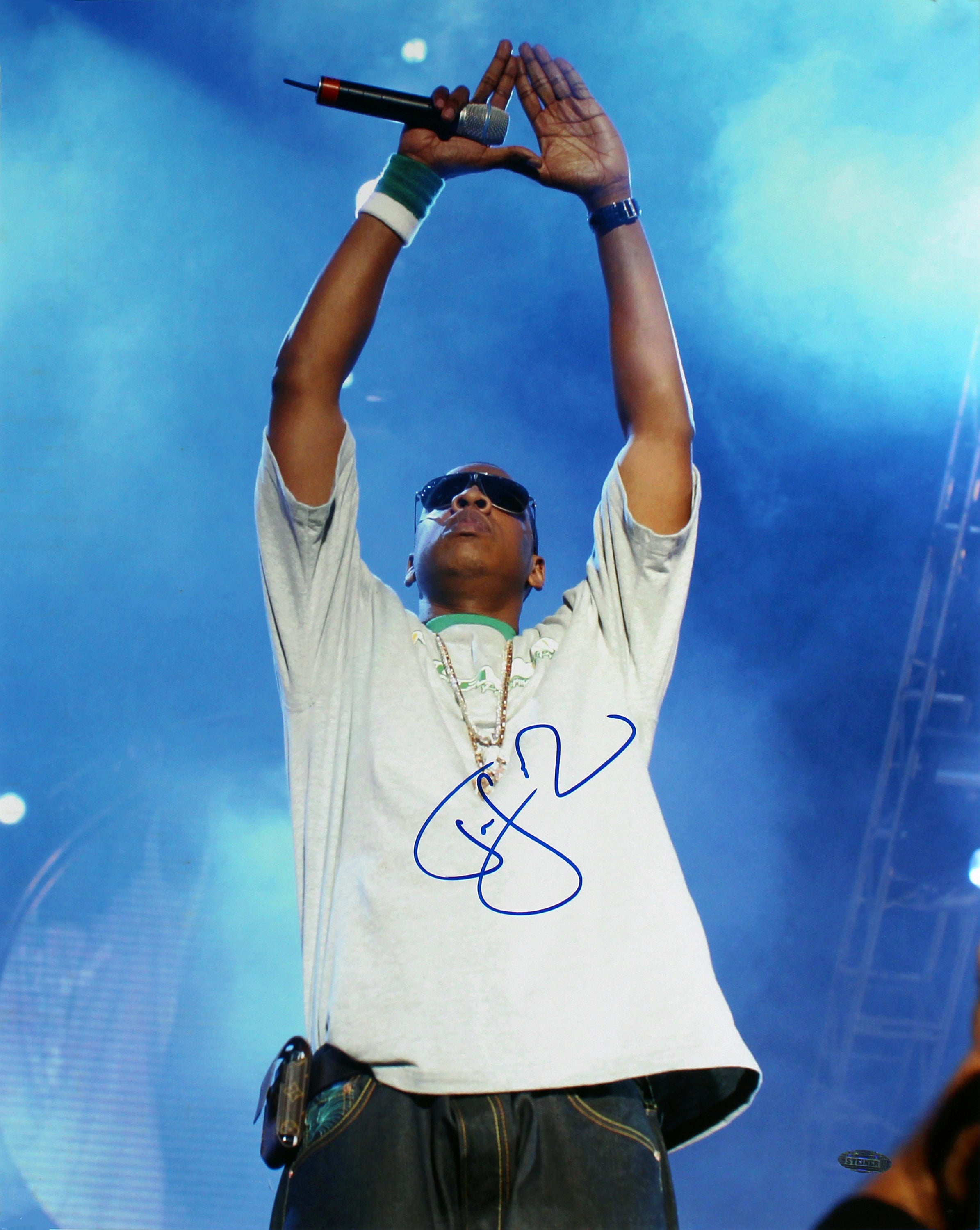 Jay-Z Authentic Signed 16x20 Vertical Concert Photo Autographed Steiner COA