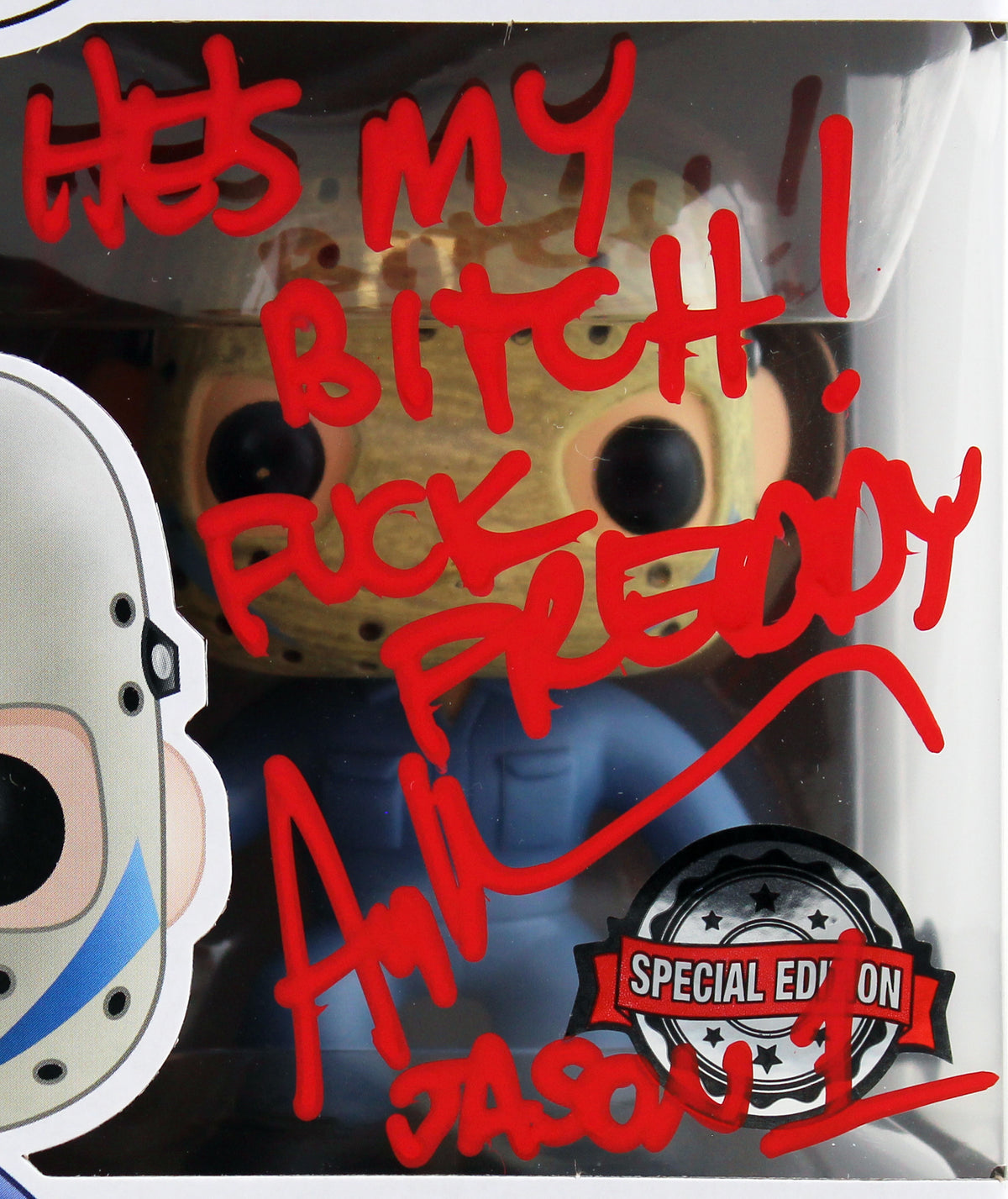 Ari Lehman "He's My B****!" Signed #361 Funko Pop Vinyl Figure BAS Witnessed