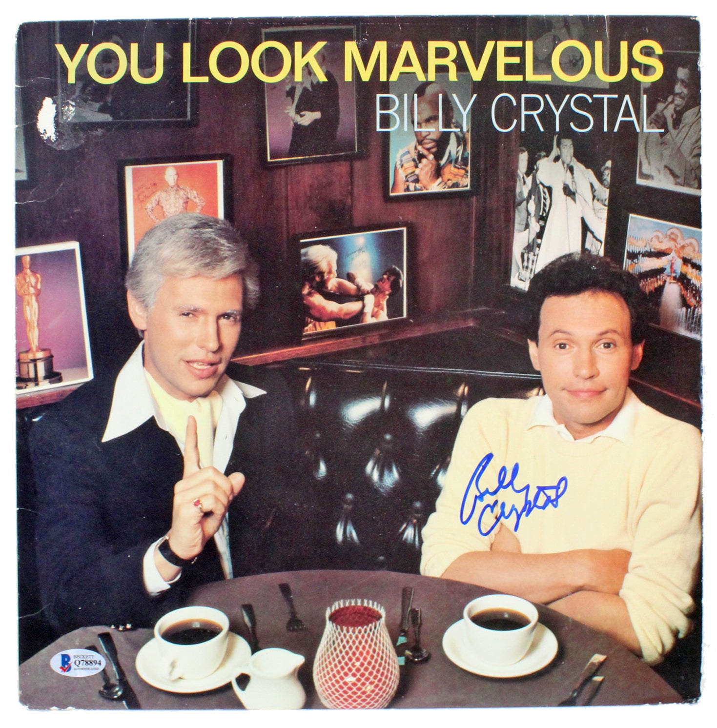 Billy Crystal Authentic Signed You Look Marvelous Album Cover BAS #Q78894