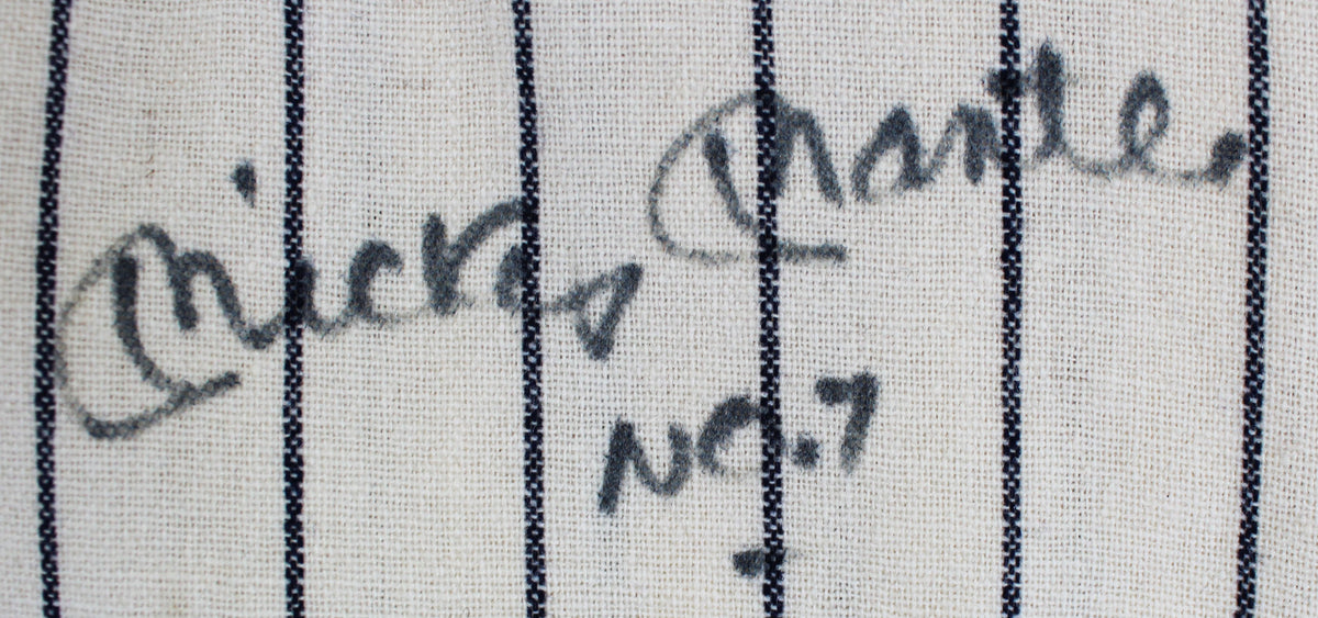 Yankees Mickey Mantle No. 7 Signed Mitchell & Ness Pinstripe Jersey PSA #AI02337