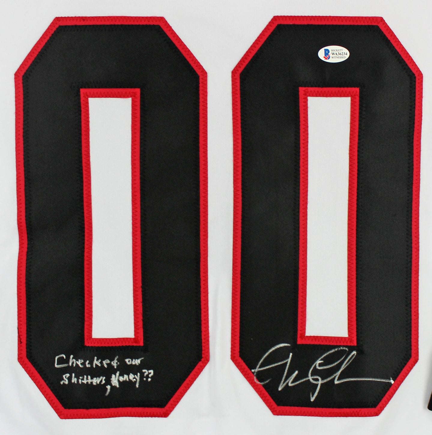 Chevy Chase Christmas Vacation "Checked Our S******* Honey??" Signed Jersey BAS
