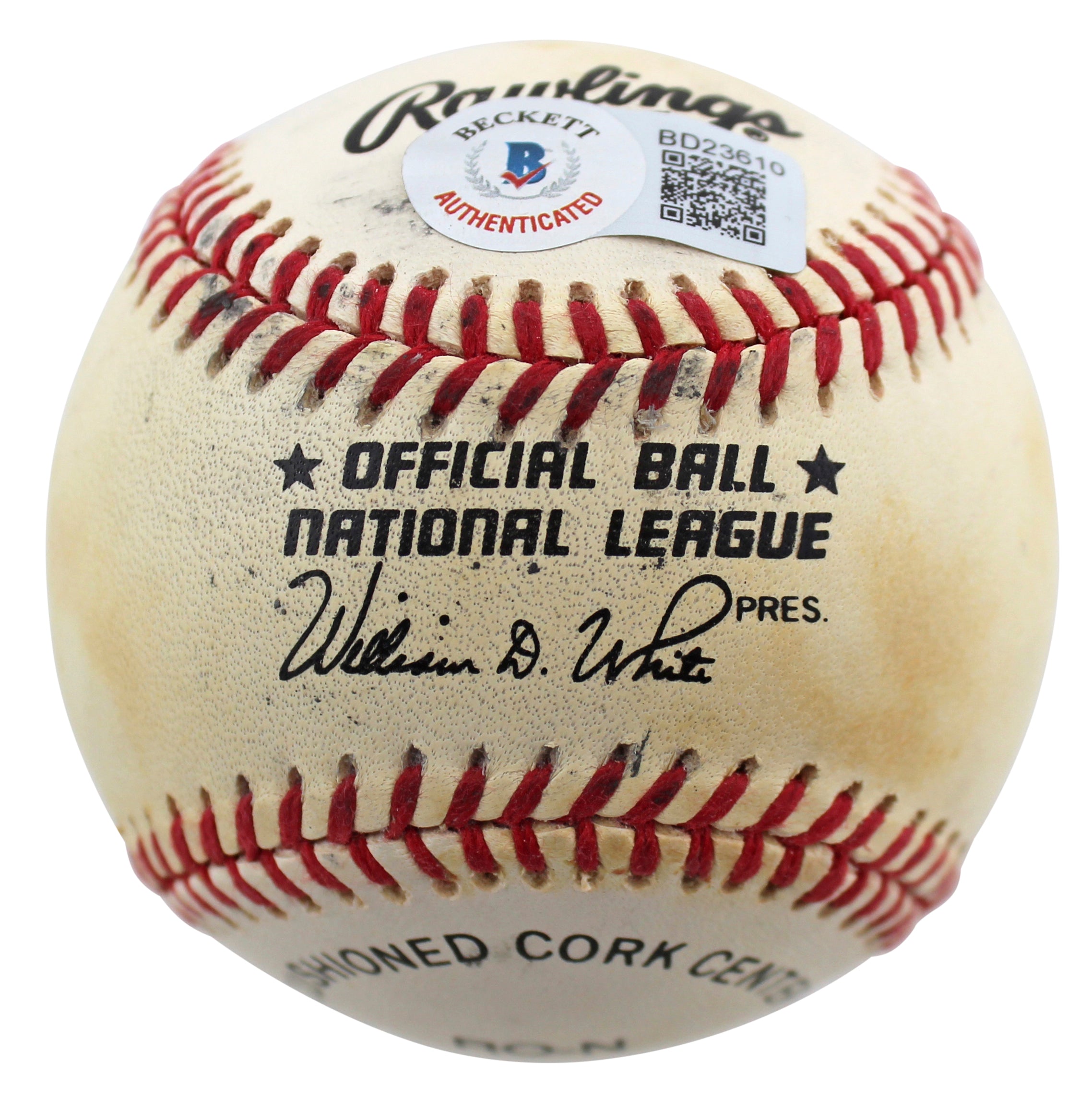 Cardinals Lou Brock Signed Thumbprint Onl Baseball LE#189/200 BAS #BD23610