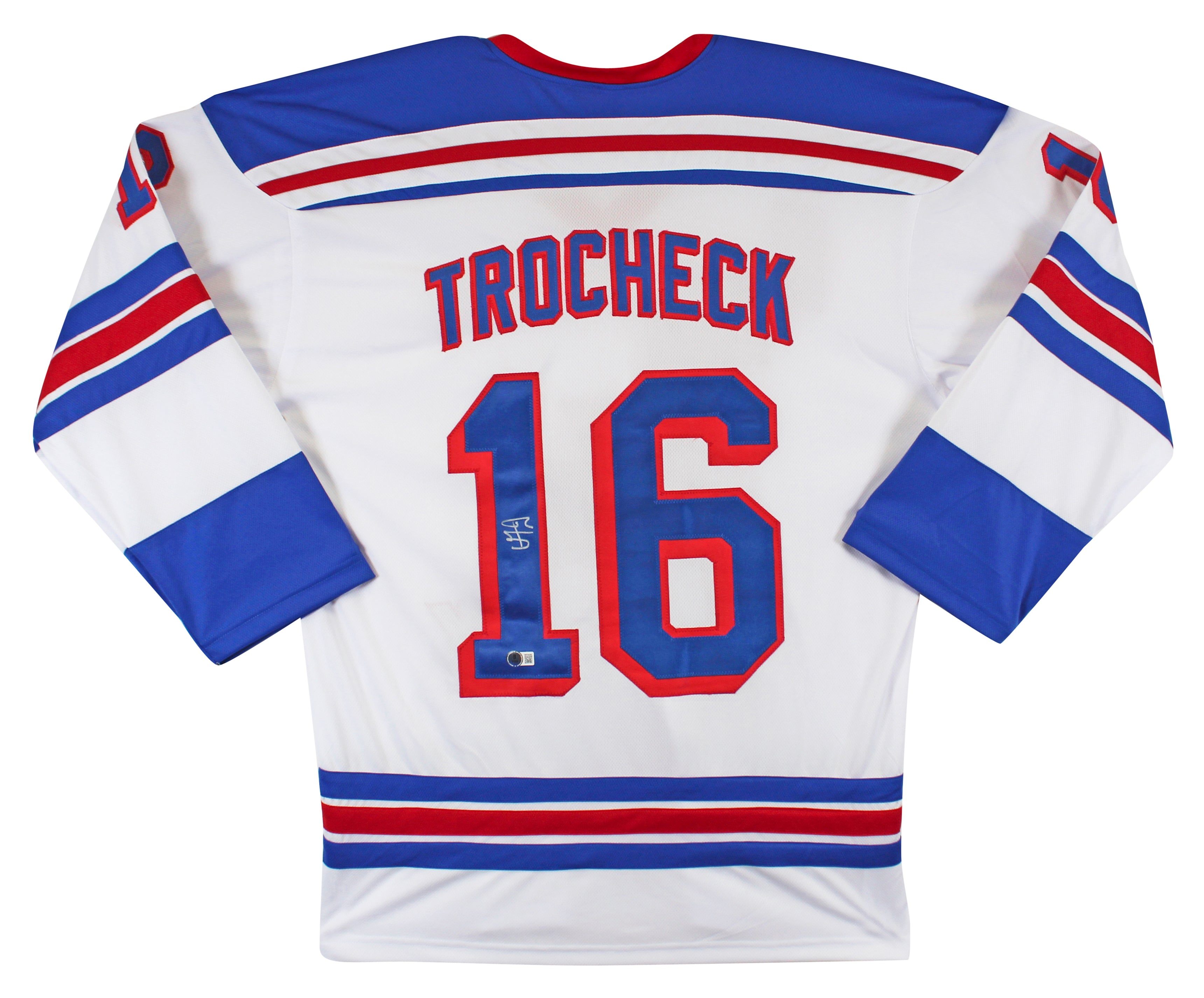 Vincent Trocheck Authentic Signed White Pro Style Jersey BAS Witnessed