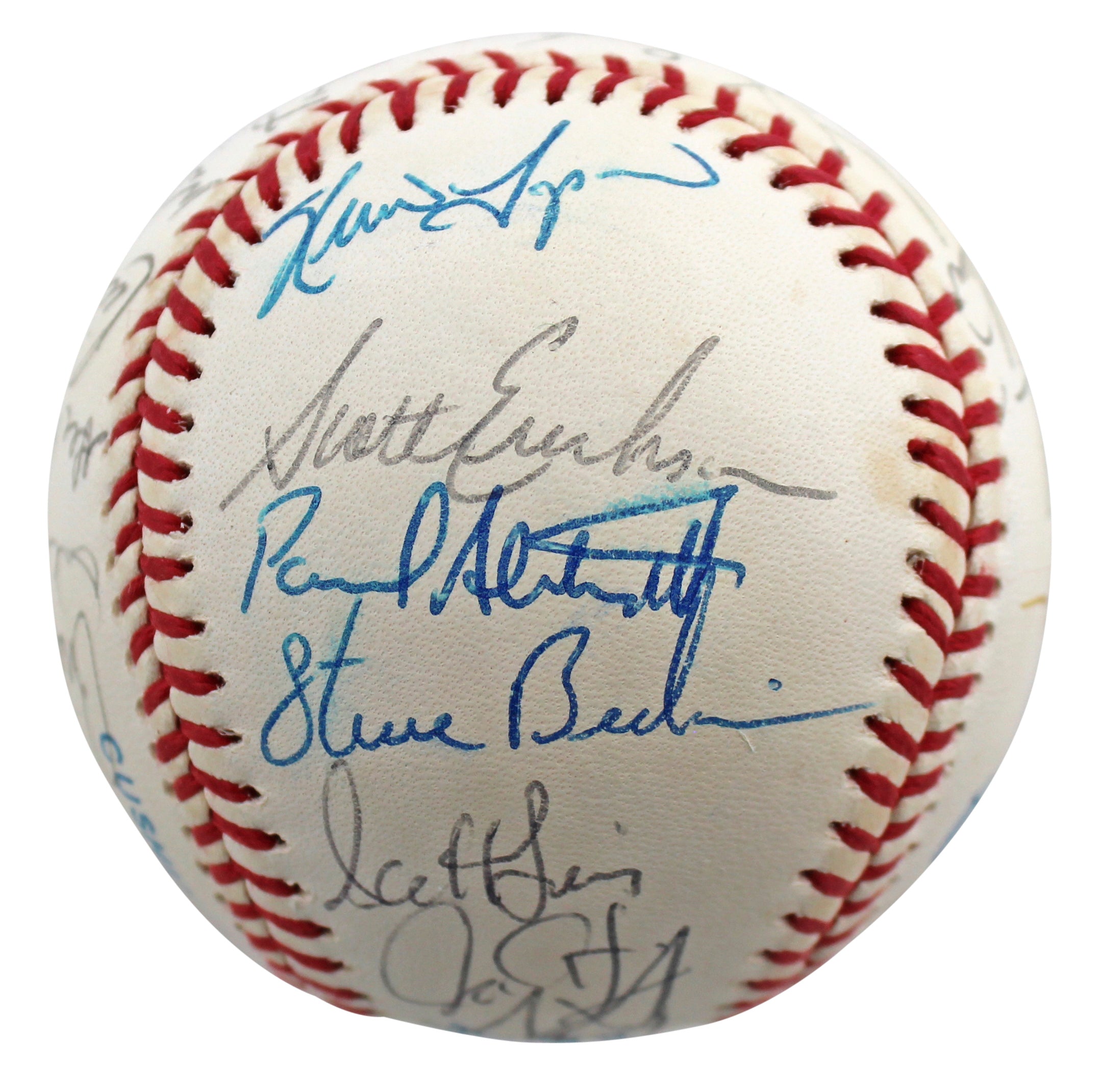 1991 Twins (29) Puckett, Oliva, Knoblauch +26 Signed Oal Baseball BAS #AB92931