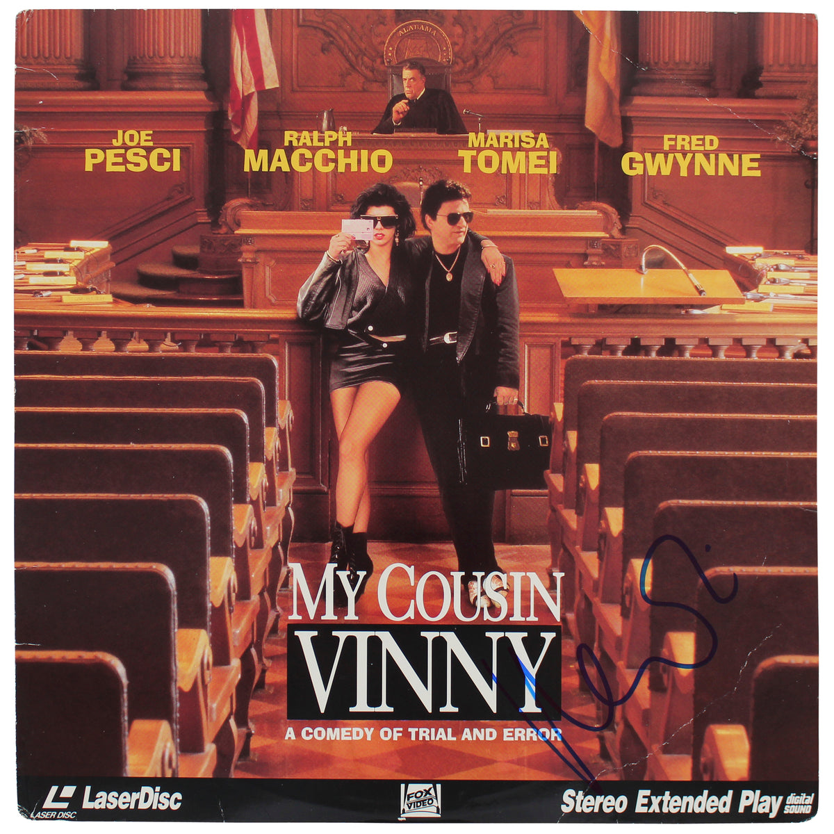 Marisa Tomei Authentic Signed My Cousin Vinny Laserdisc w/out Disc BAS #BG83154