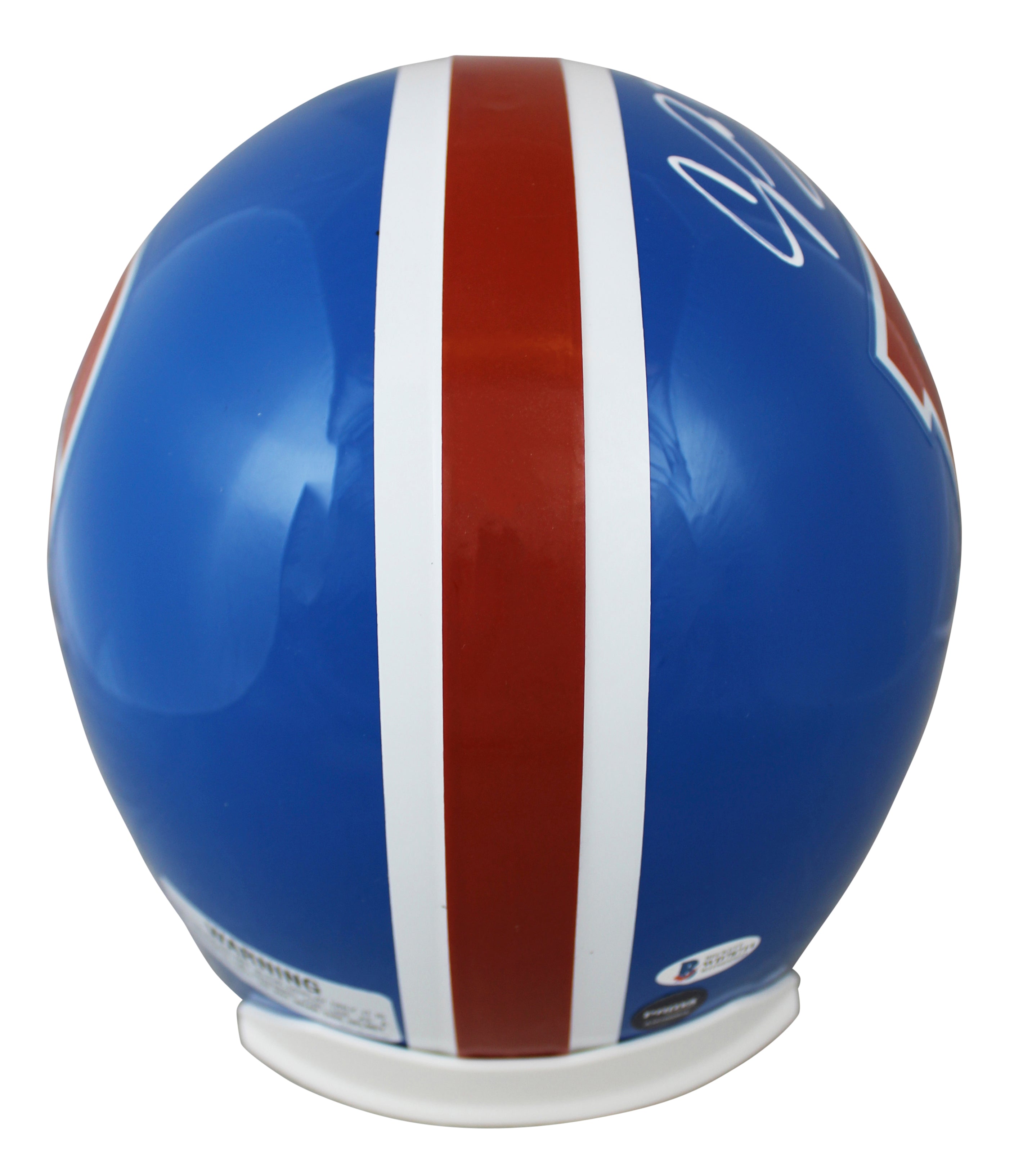 Broncos Champ Bailey Authentic Signed Throwback Full Size Rep Helmet BAS Witness