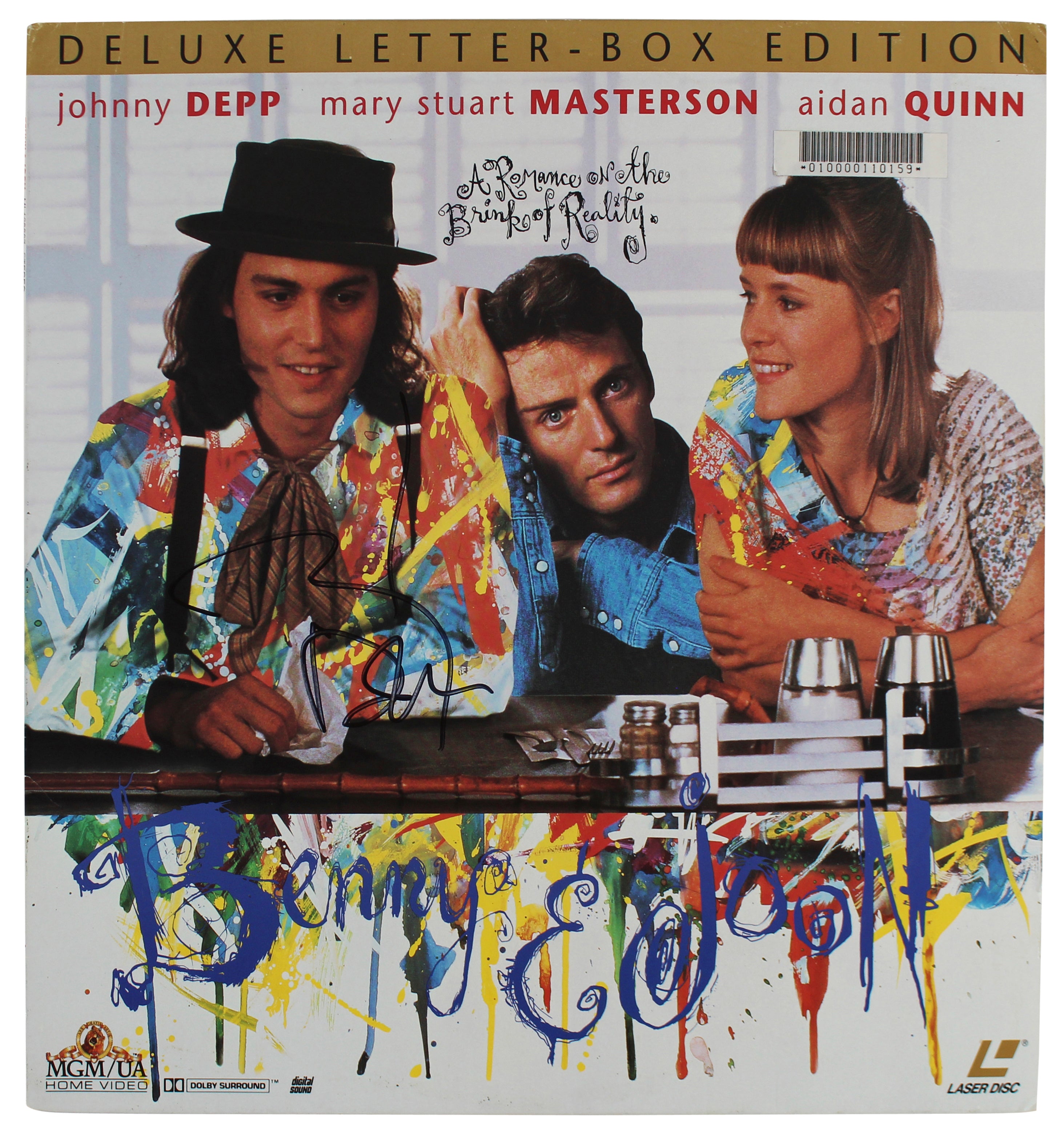 Johnny Depp Authentic Signed Benny & Joon Laserdisc Without Disc BAS #BG83151
