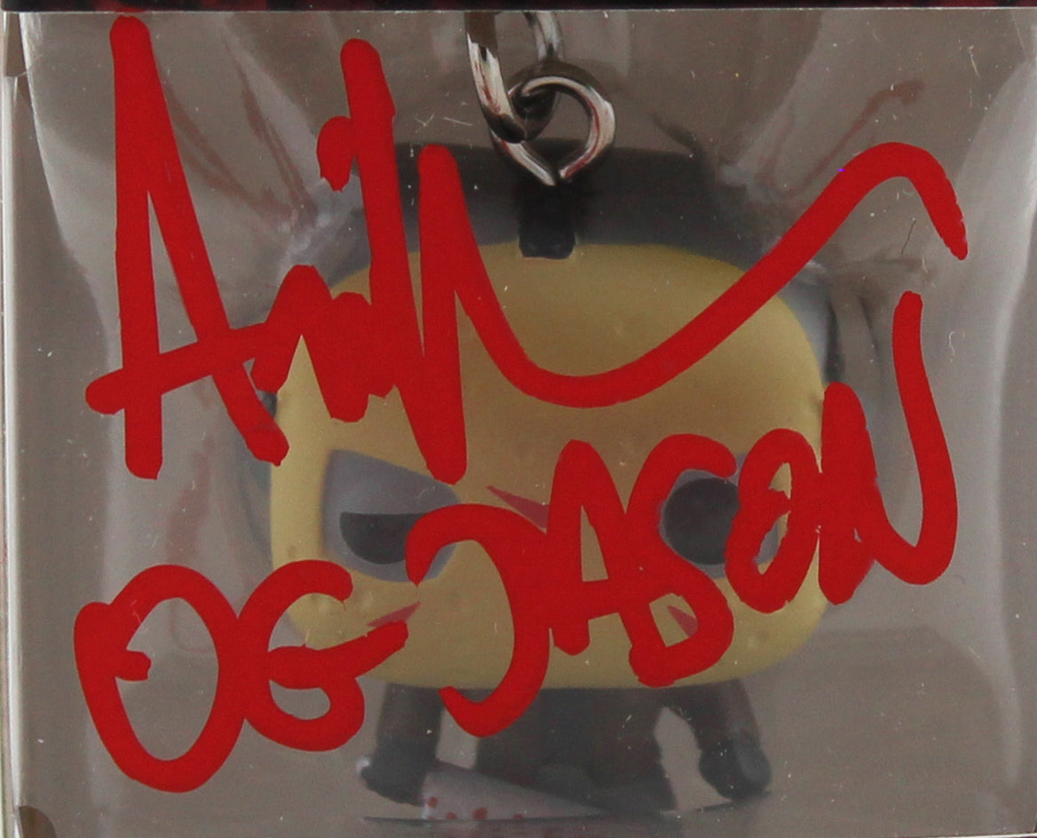 Ari Lehman "OG Jason" Signed Keychain Funko Pop Vinyl Figure w/ Red Sig BAS Wit