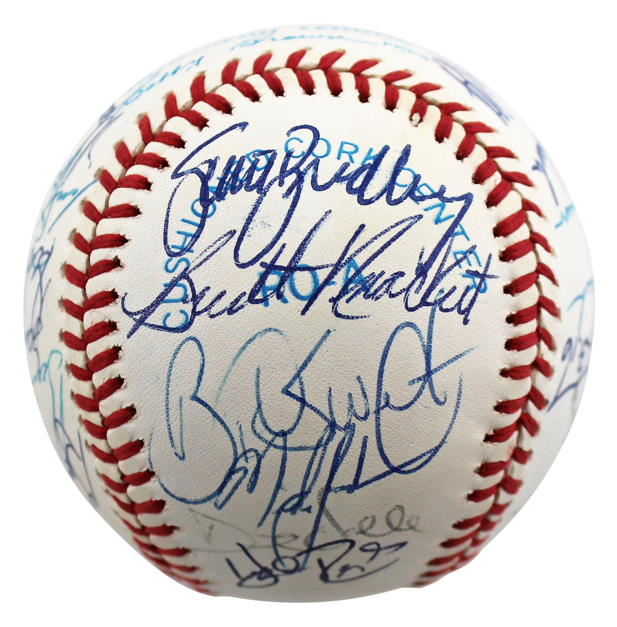 1990 Mariners (25) Griffey Jr., Reynolds, Kuntz Signed Oal Baseball BAS #AC01910