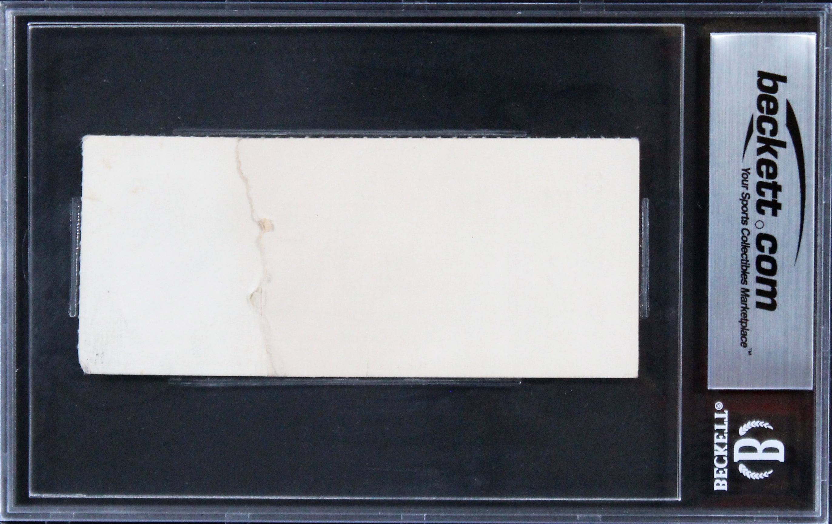 Magic Johnson Larry Bird Signed 1979 NCAA Finals Ticket Grade 1 Auto 10 BAS Slab