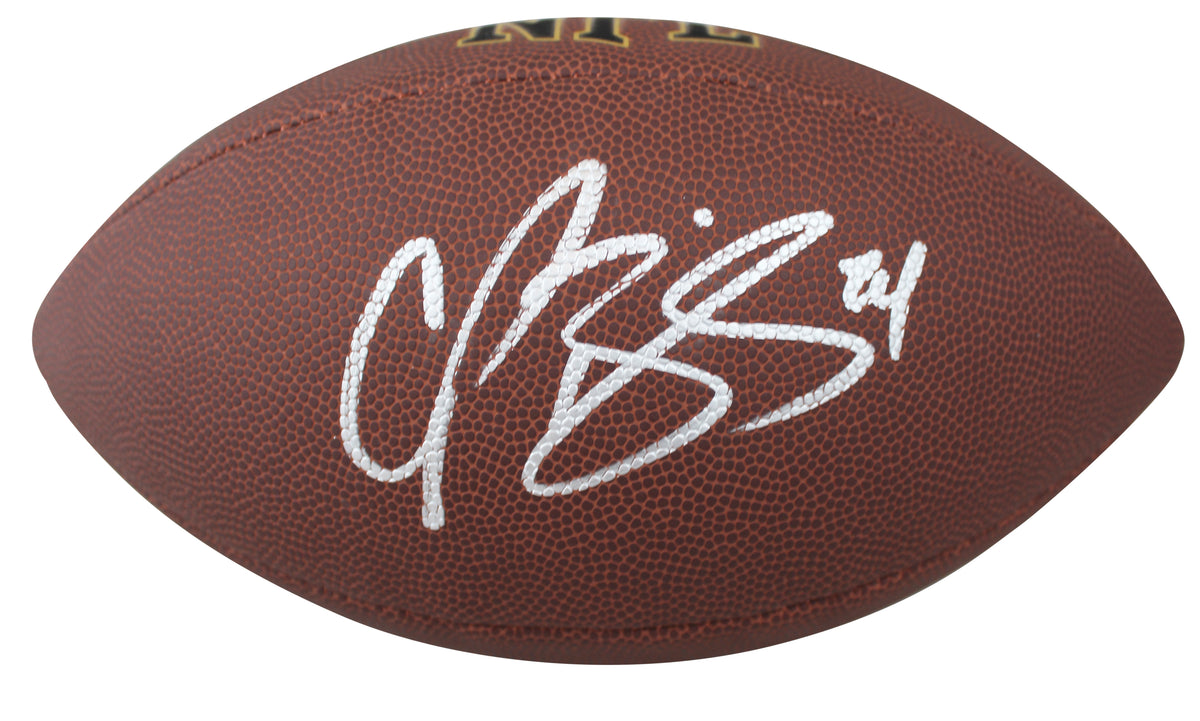 Broncos Champ Bailey Authentic Signed Super Grip Nfl Football BAS Witnessed