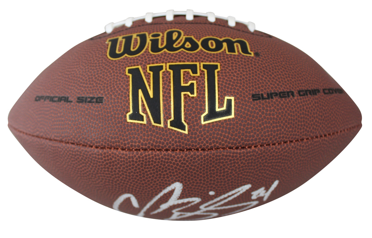Broncos Champ Bailey Authentic Signed Super Grip Nfl Football BAS Witnessed