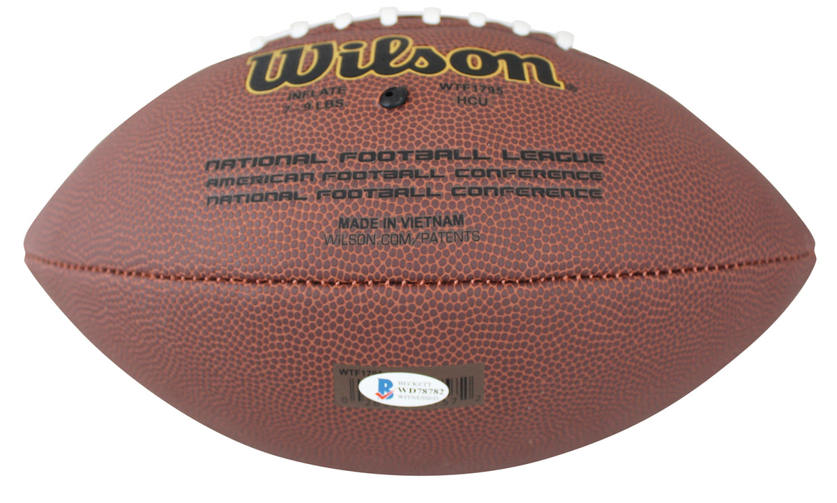 Broncos Champ Bailey Authentic Signed Super Grip Nfl Football BAS Witnessed