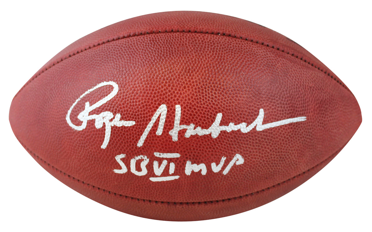 Cowboys Roger Staubach "SB VI MVP" Signed SB VI Logo Nfl Football BAS Witnessed