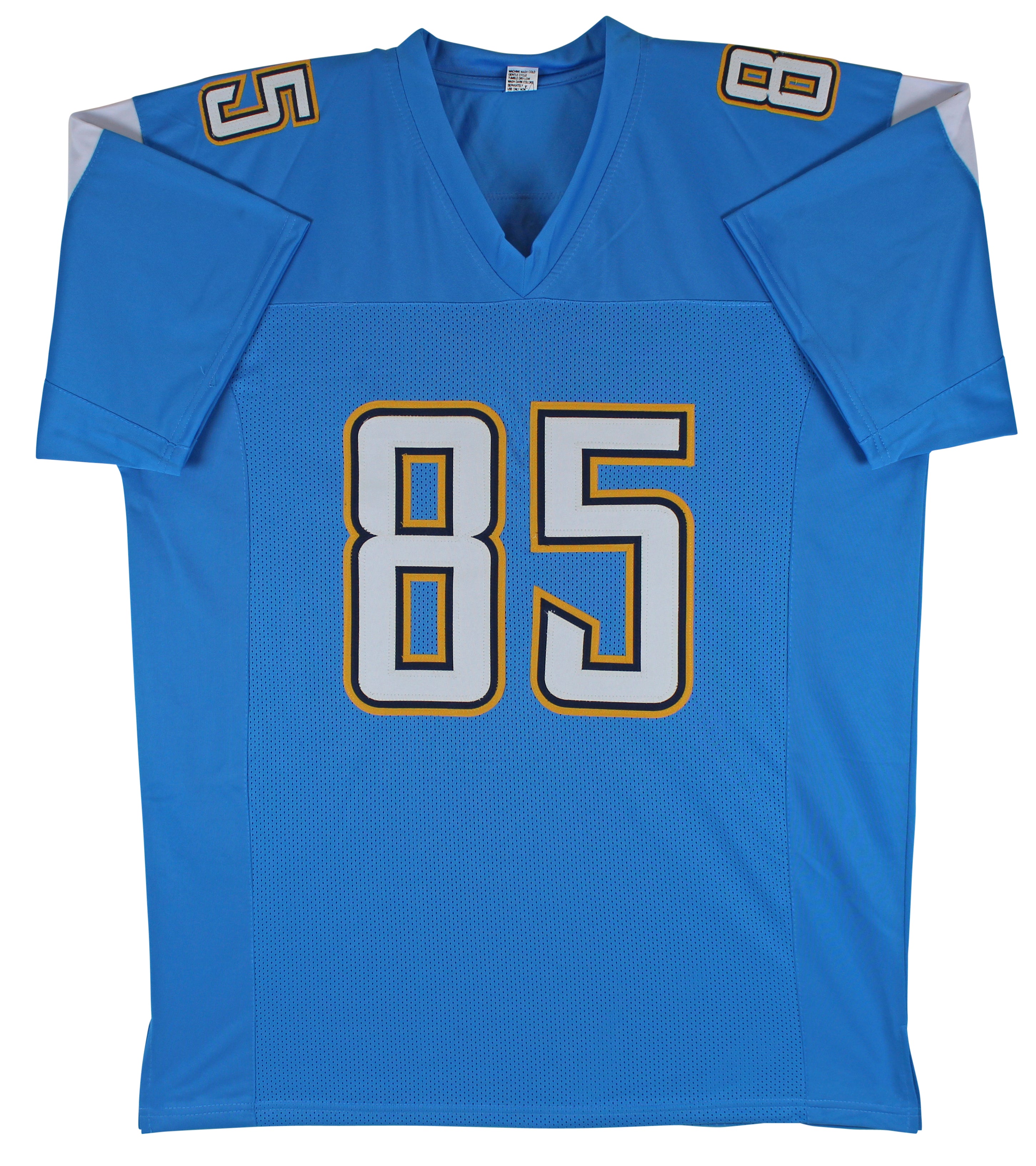 Antonio Gates Authentic Signed Powder Blue Pro Style Jersey BAS Witnessed