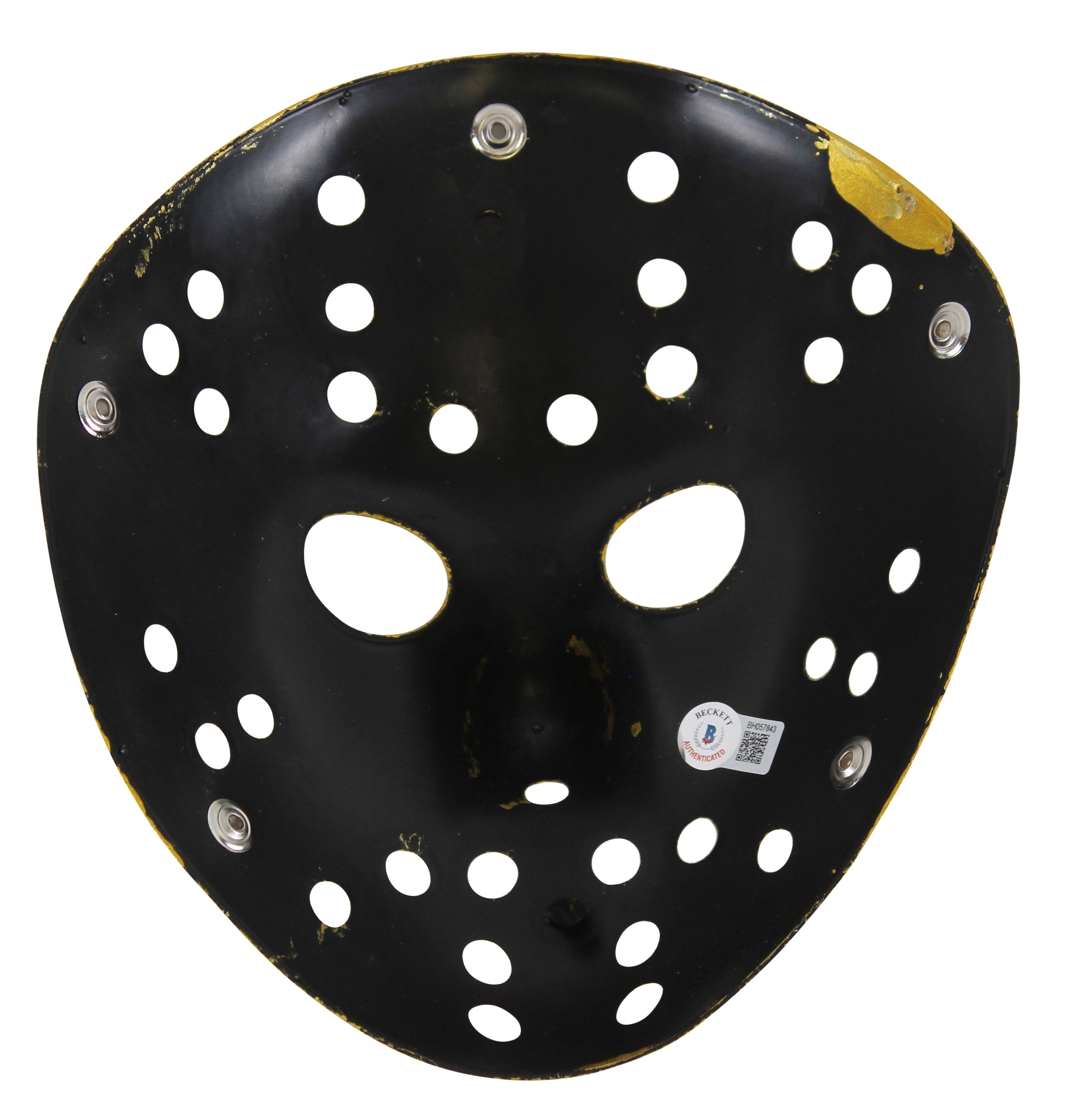 Ari Lehman Friday The 13th "146 Kills & Counting!" Signed Gold Jason Mask BAS