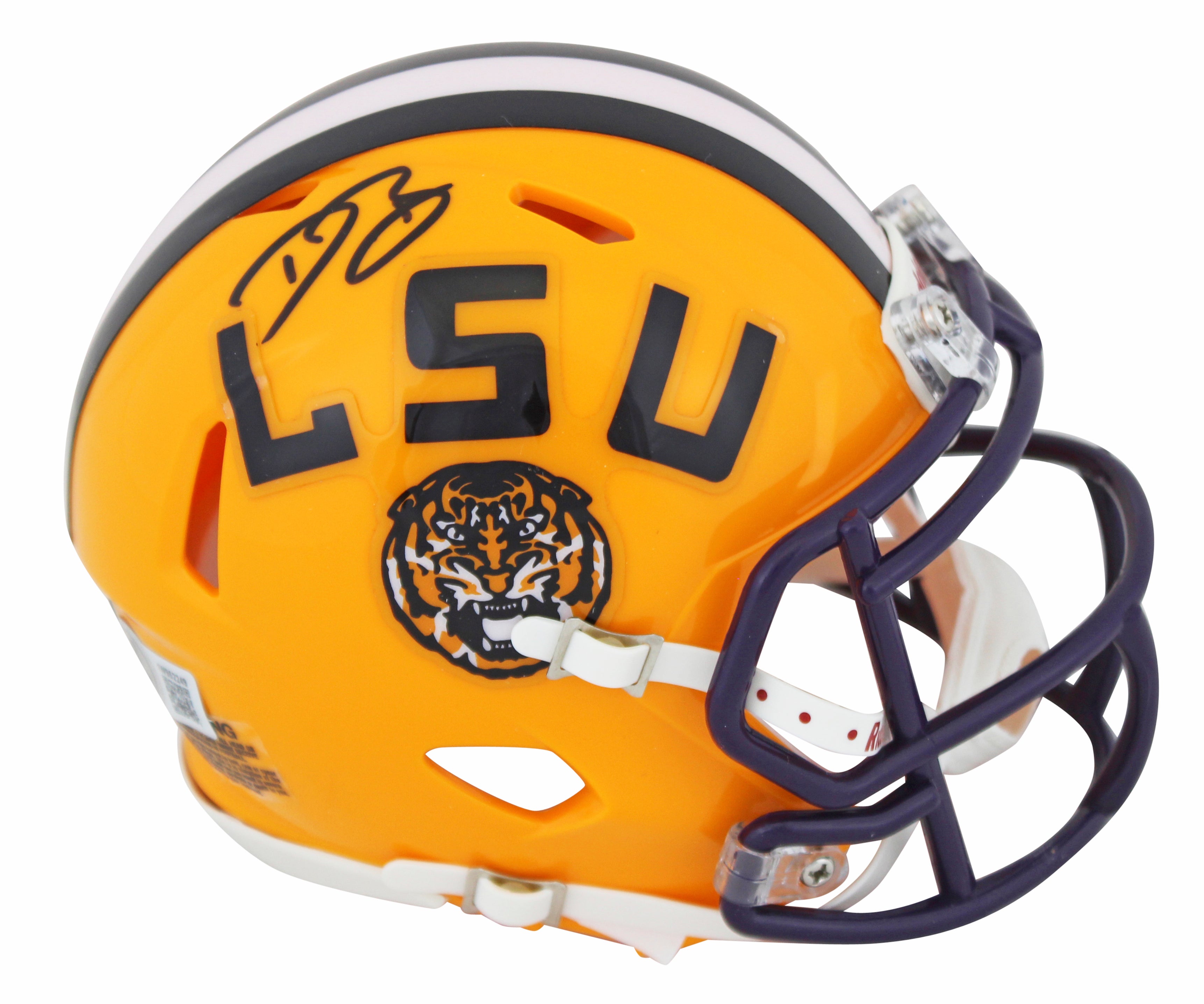 LSU Dwayne Bowe Authentic Signed Speed Mini Helmet Autographed BAS Witnessed