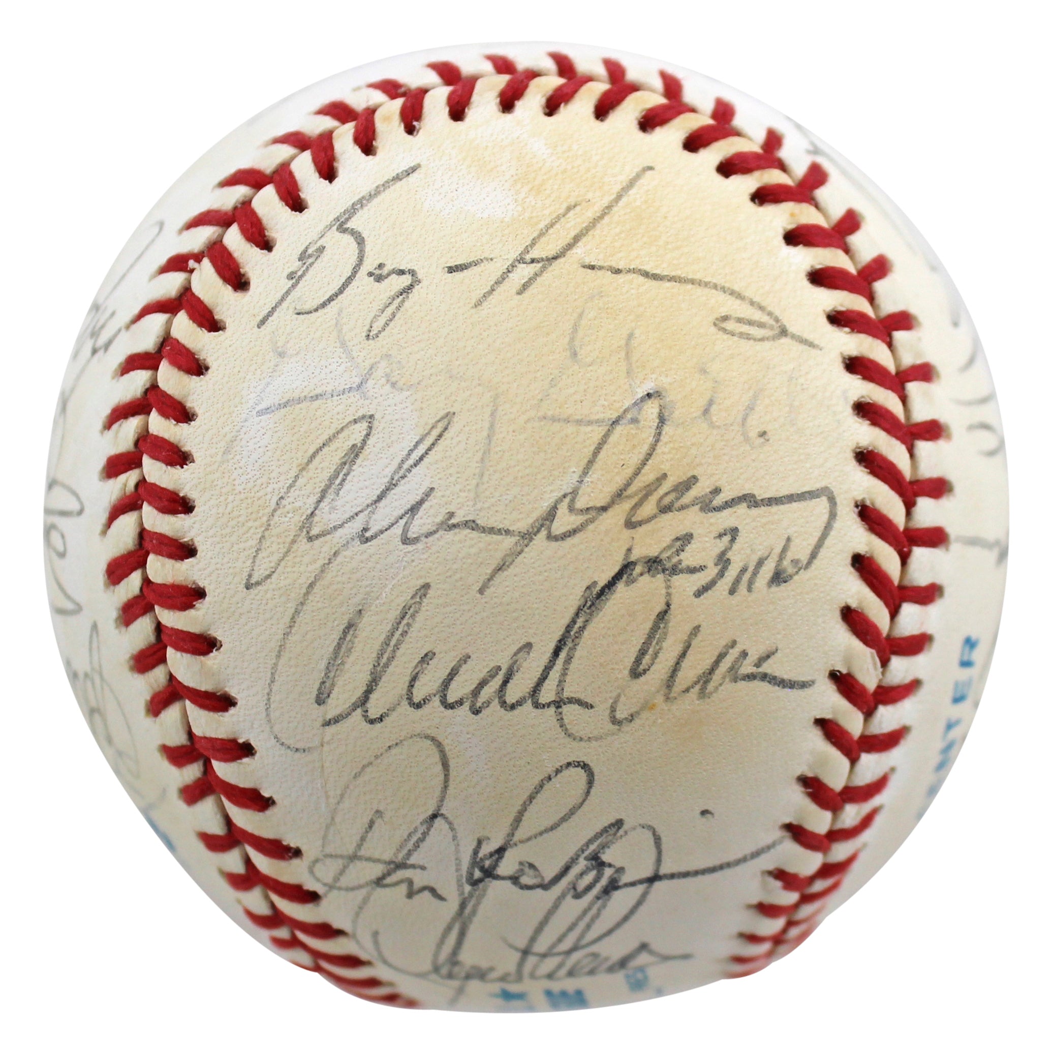 1992 Angels (24) Gaetti, Abbott, Macha +21 Signed Oal Baseball BAS #AB92943