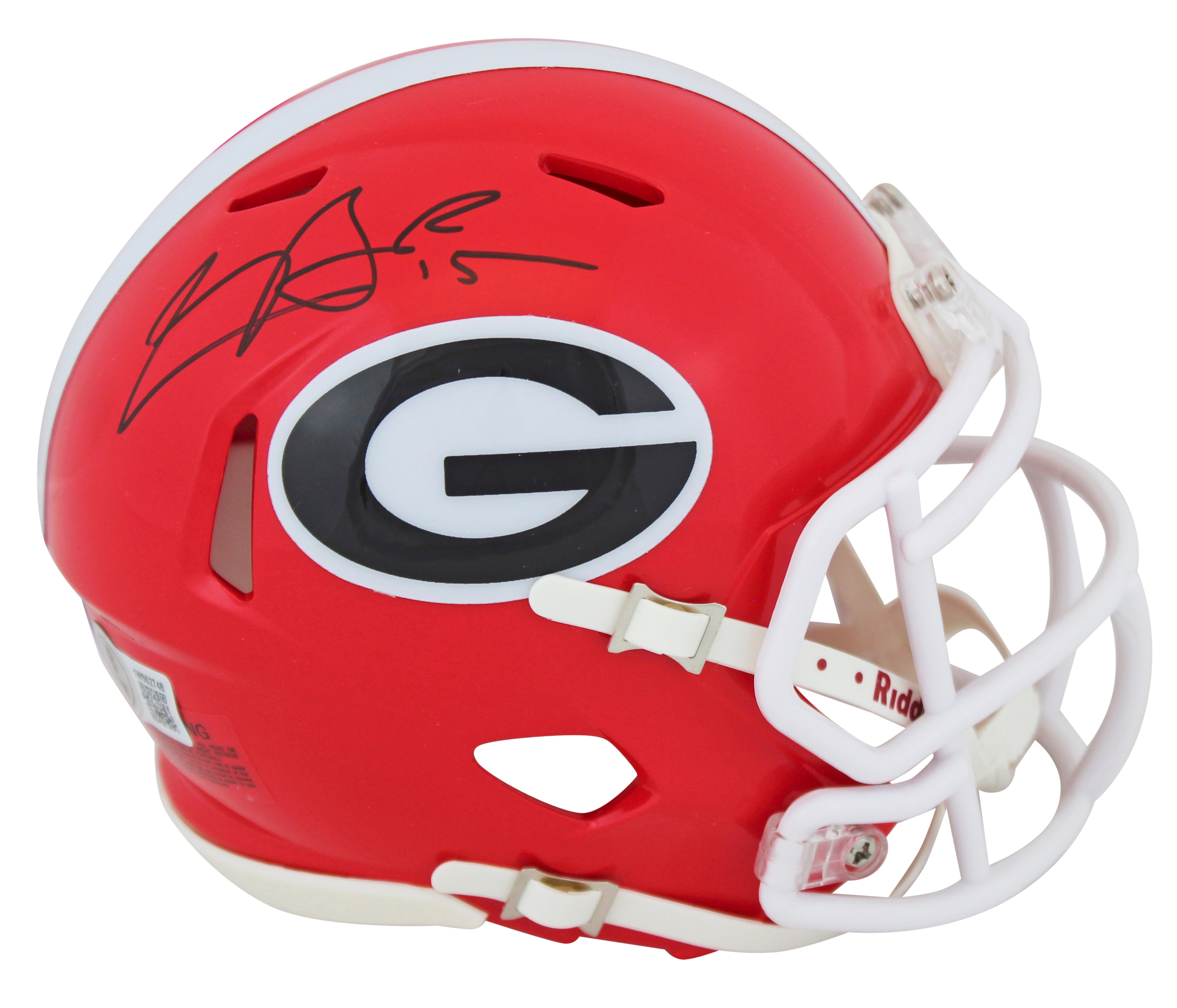 Georgia Carson Beck Authentic Signed Speed Mini Helmet W/ Case BAS Witnessed