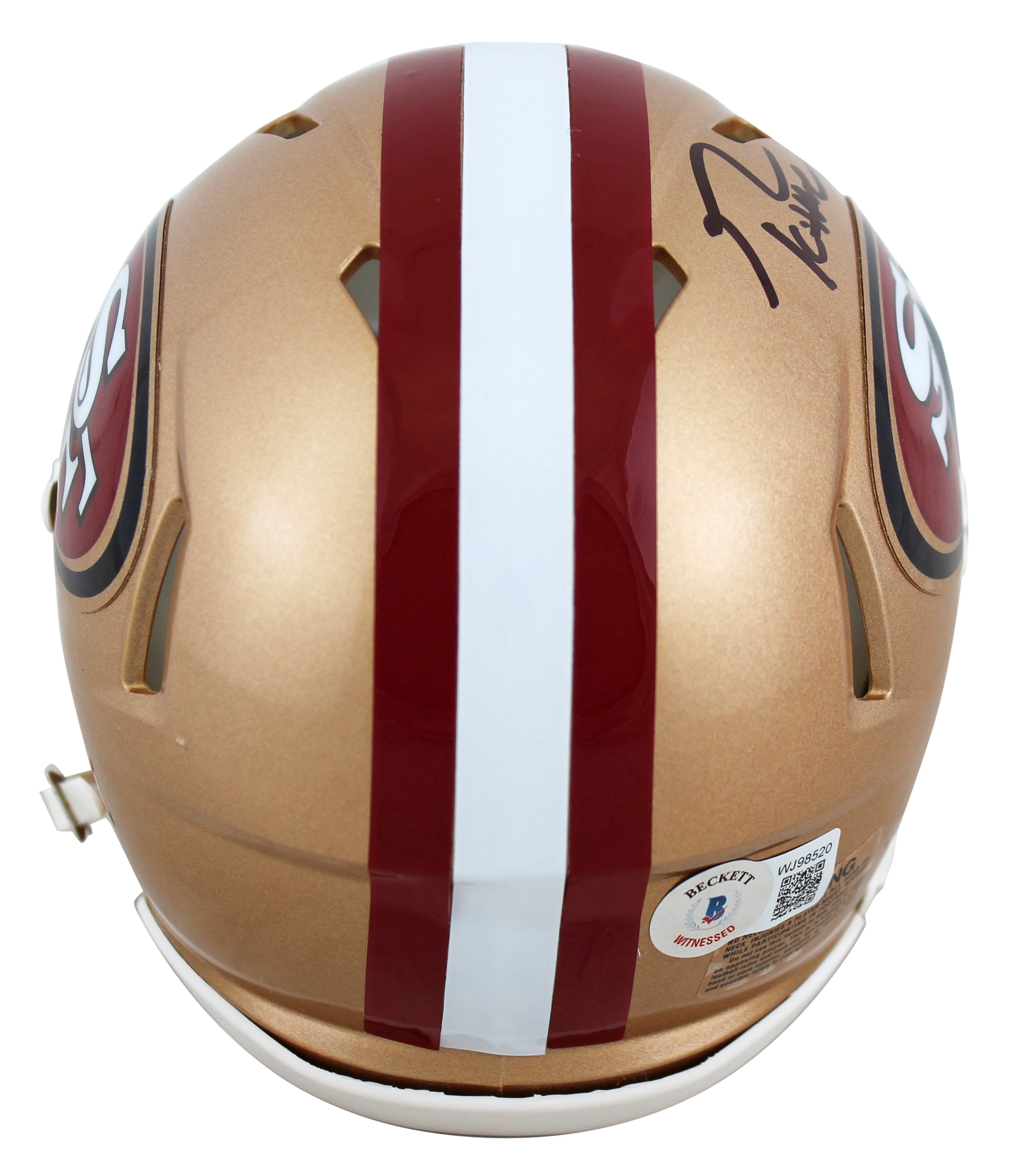 49ers George Kittle Authentic Signed Speed Mini Helmet Autographed BAS Witnessed