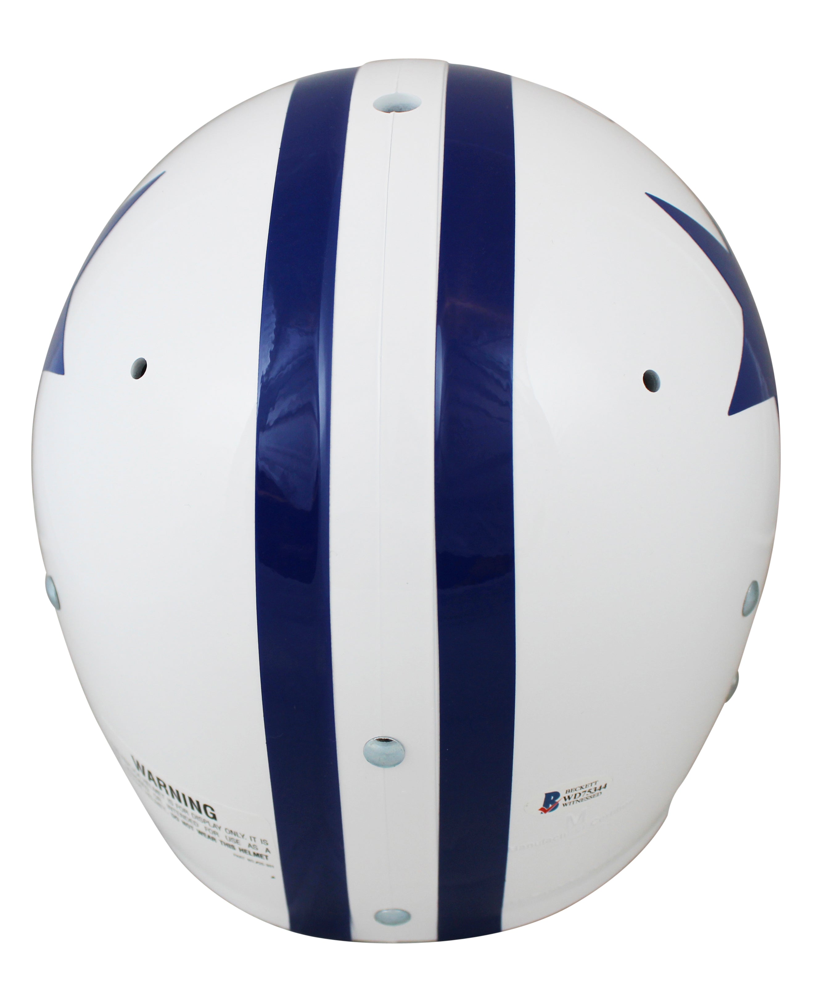 Cowboys Roger Staubach "HOF 85" Signed Throwback TK Full Size Rep Helmet BAS Wit
